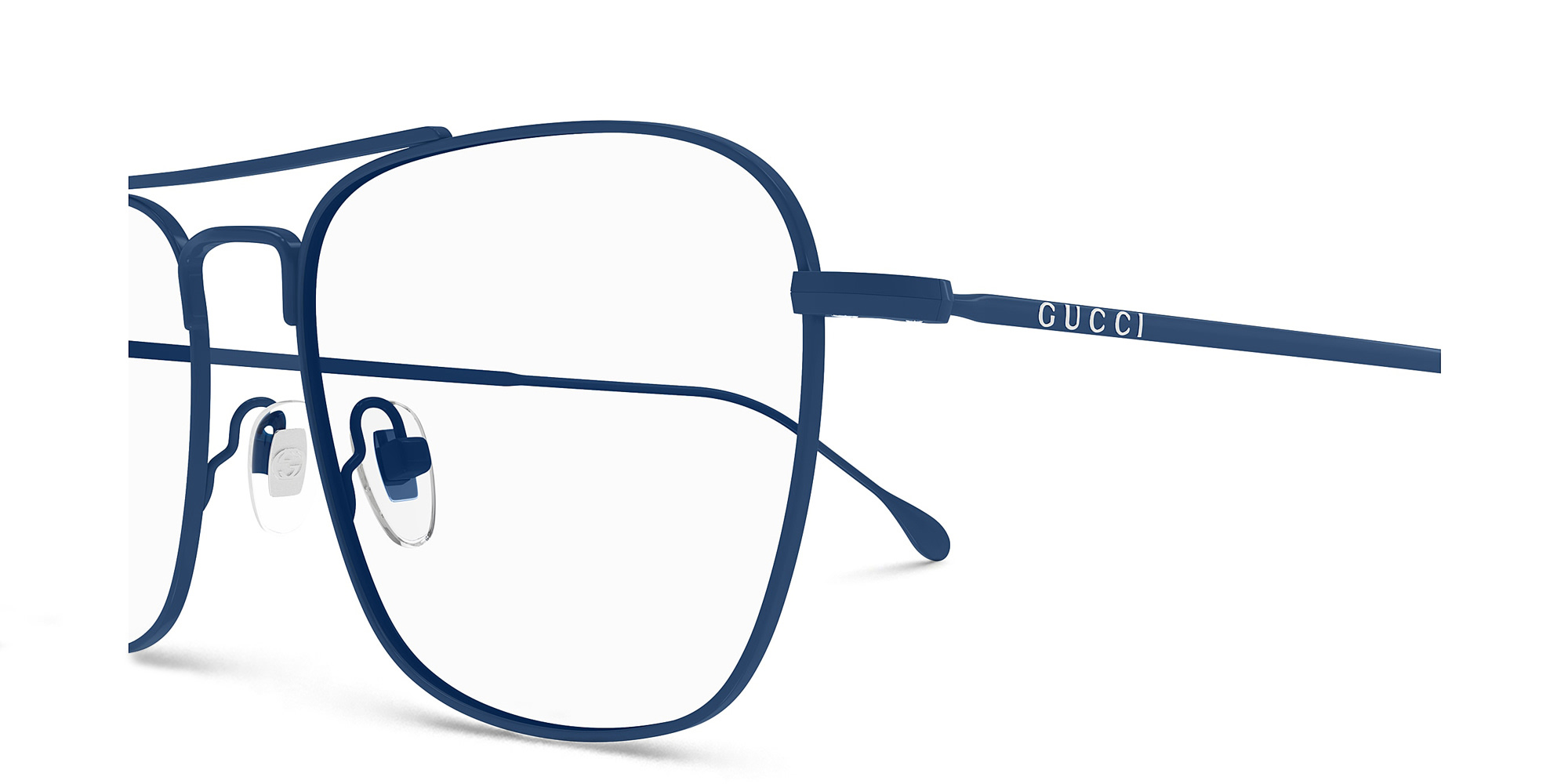 GUCCI Square Eyeglasses in Blue – Product Photo 3
