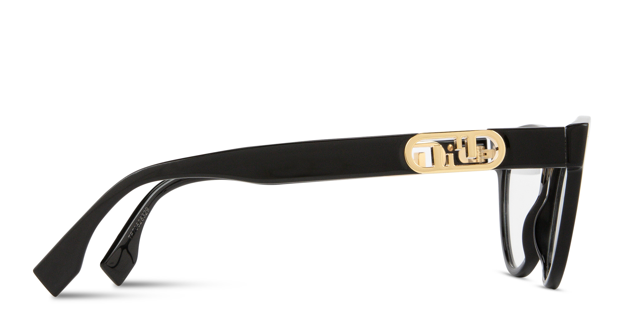 Shop FENDI O'Lock Cat-Eye Eyeglasses in Black online.