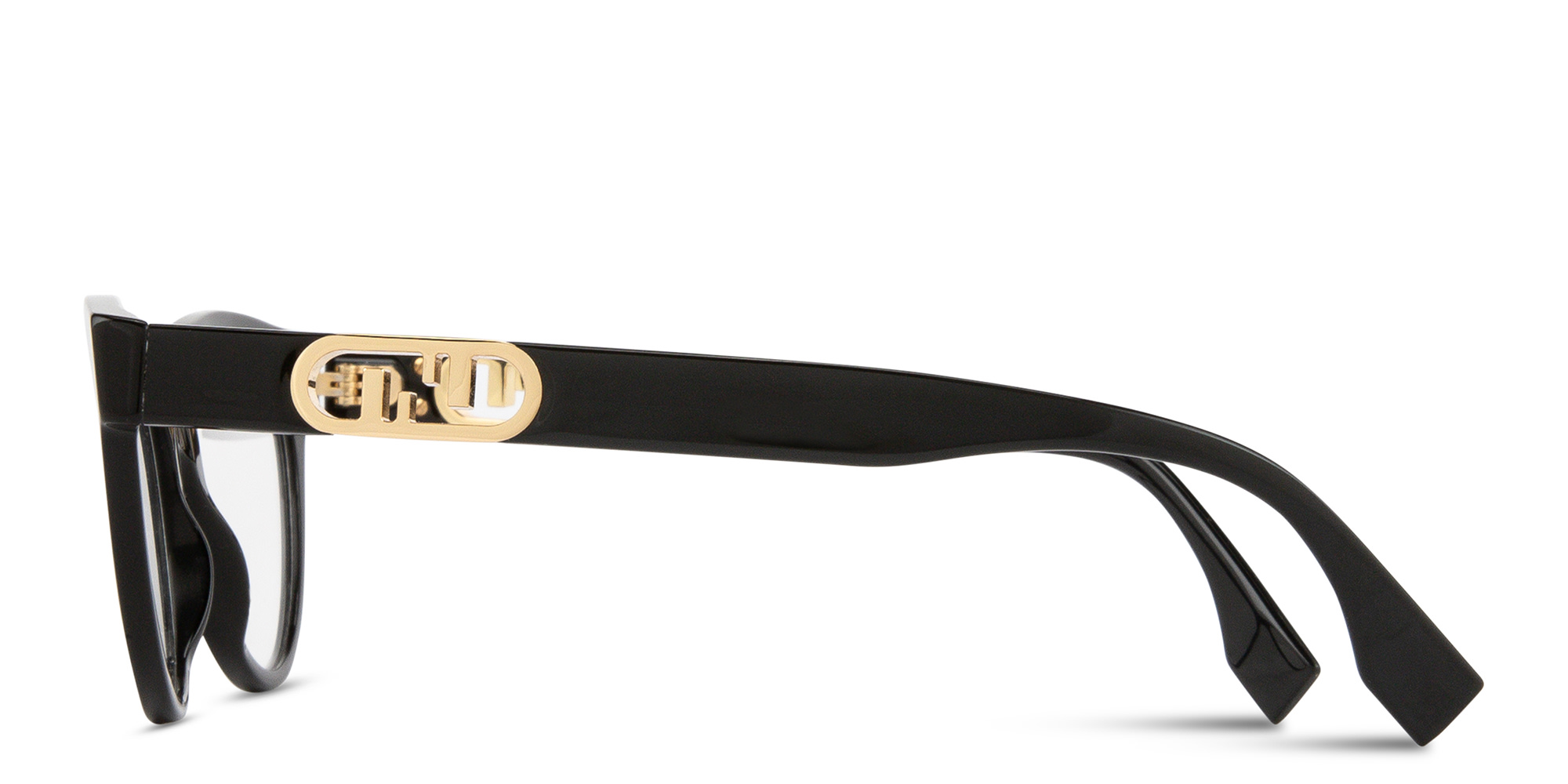 Shop FENDI O'Lock Cat-Eye Eyeglasses in Black online.