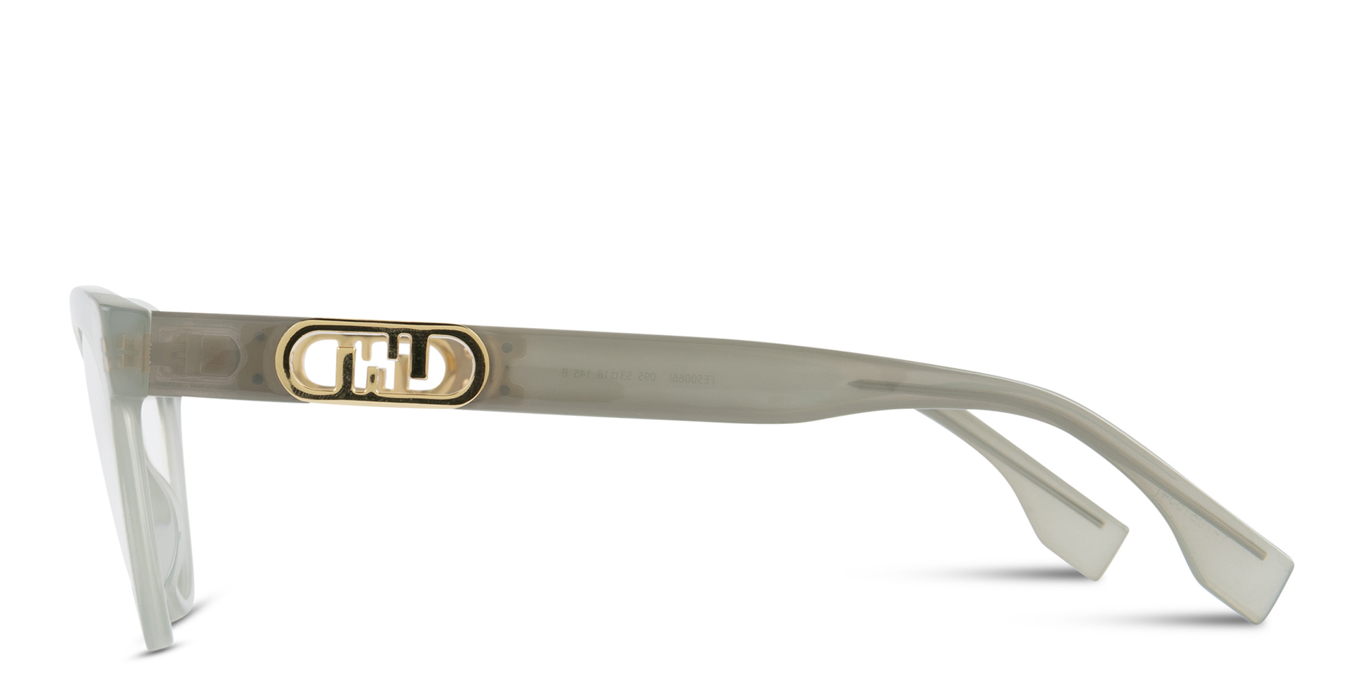 Shop FENDI O'Lock Cat-Eye Eyeglasses in Green online.