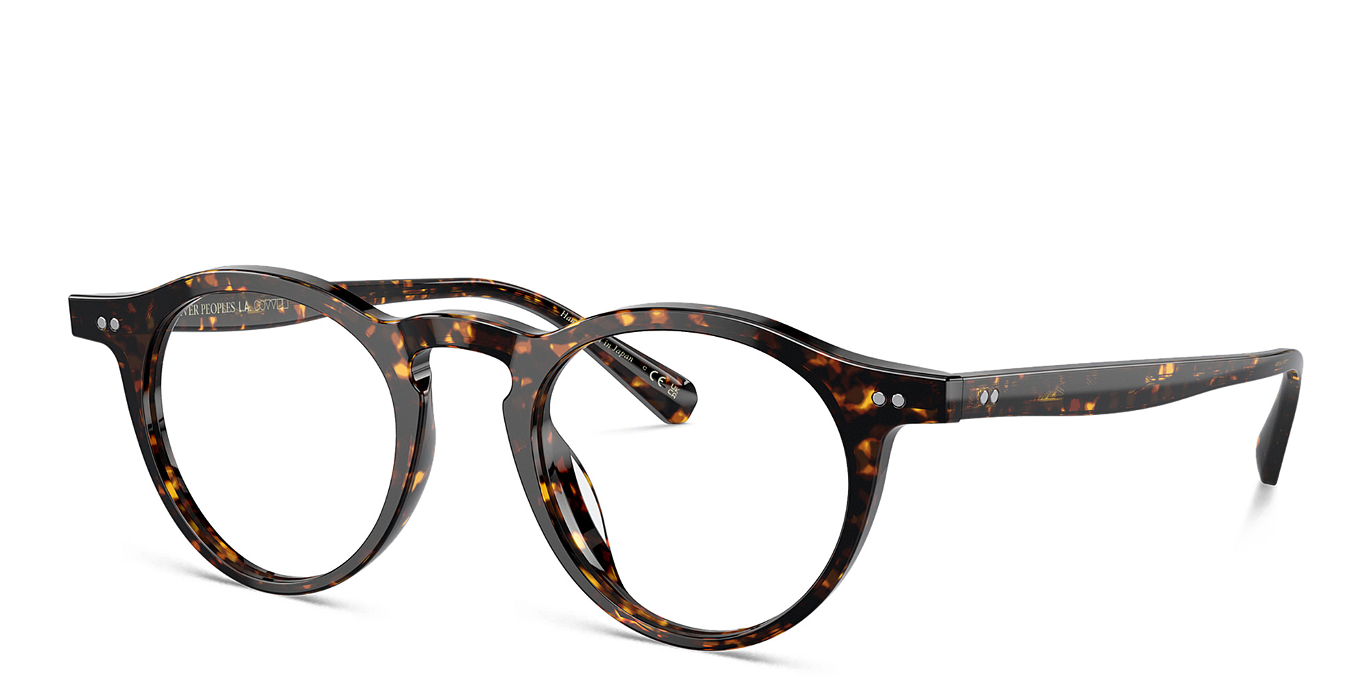 OLIVER PEOPLES OP-13 Unisex Round Eyeglasses in Tortoise – Product Photo 2