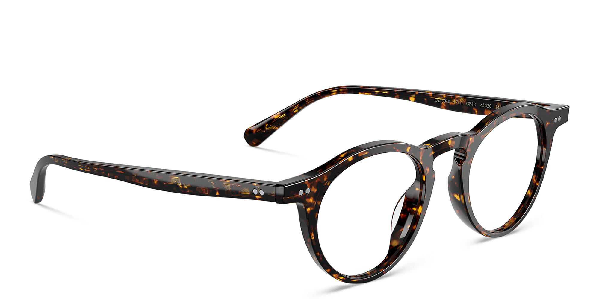 OLIVER PEOPLES OP-13 Unisex Round Eyeglasses in Tortoise – Product Photo 4