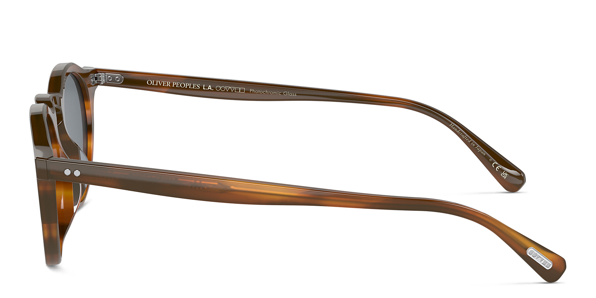 Shop OLIVER PEOPLES OP-13 Unisex Round Sunglasses in Brown online.