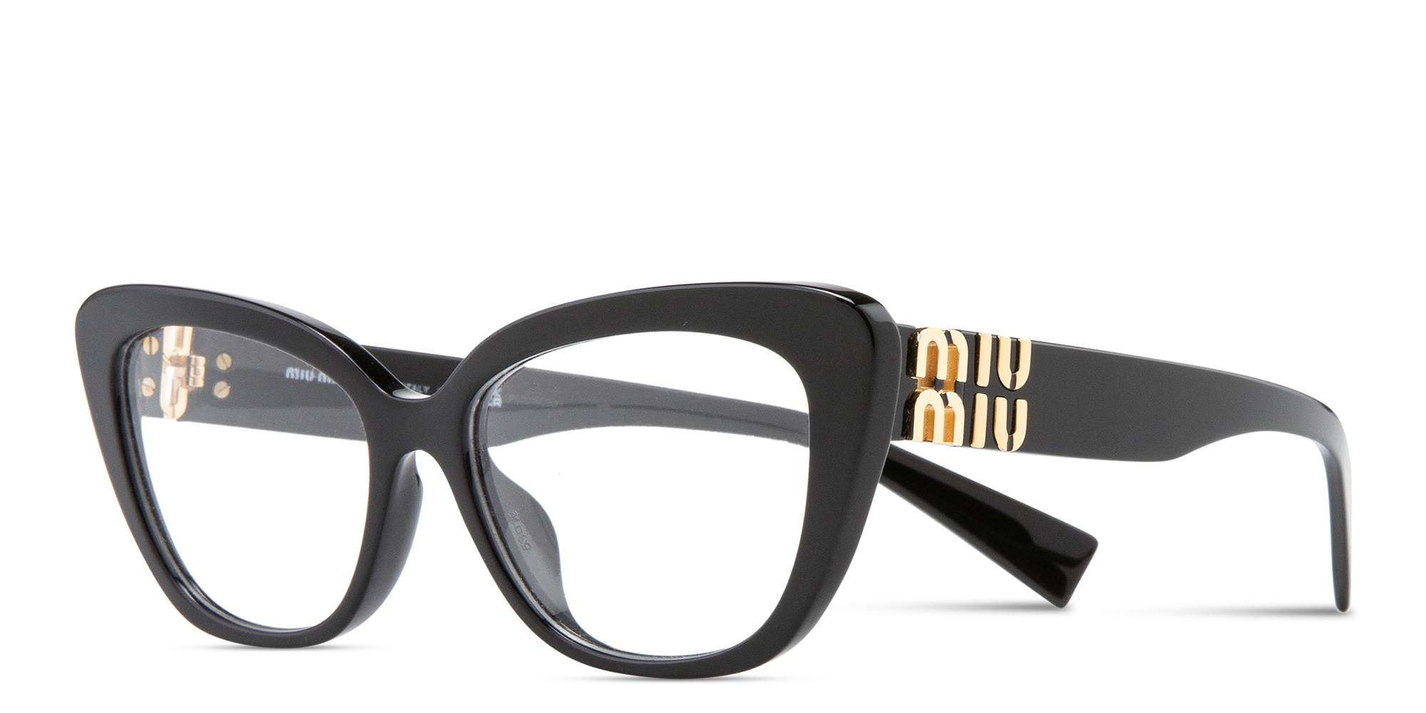نظارات طبية طراز كات آي من ميو ميو بلون أسود - صورة المنتج 2
