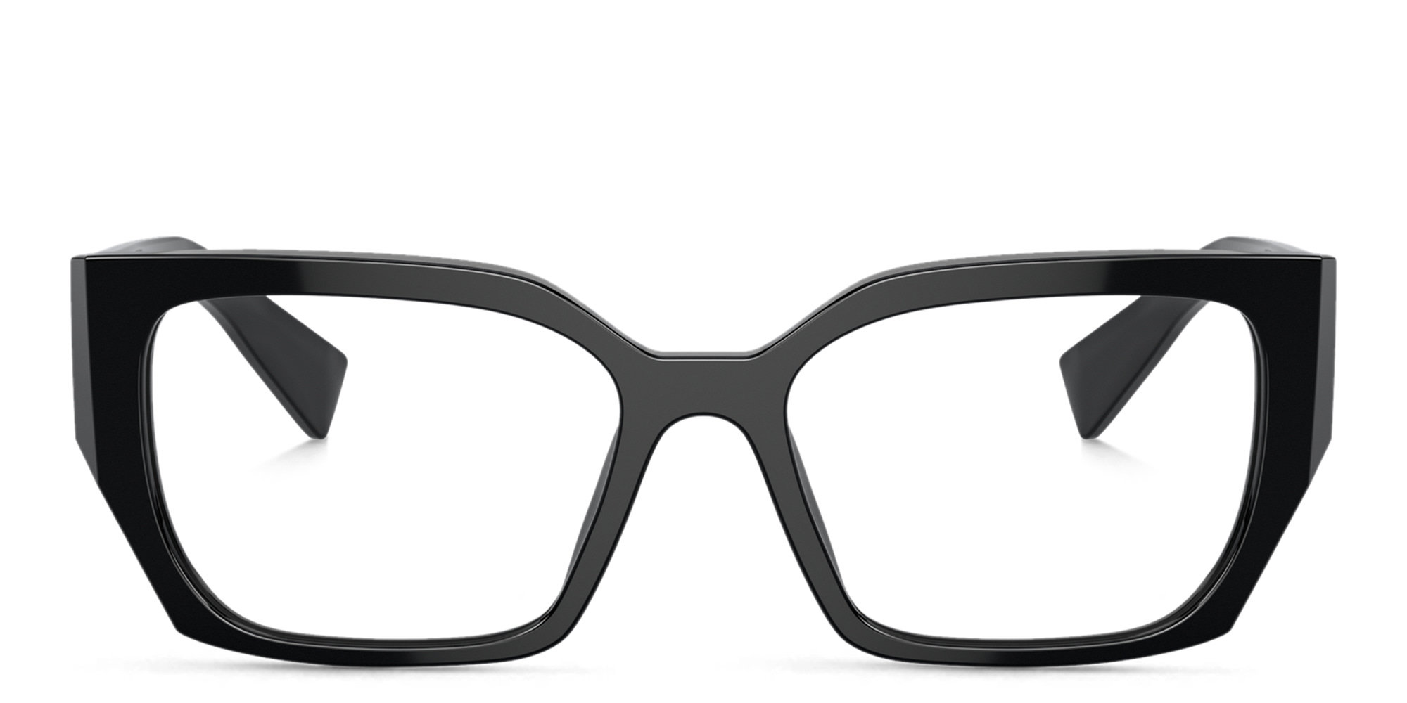 MIU MIU Rectangle Eyeglasses in Black – Product Photo 1