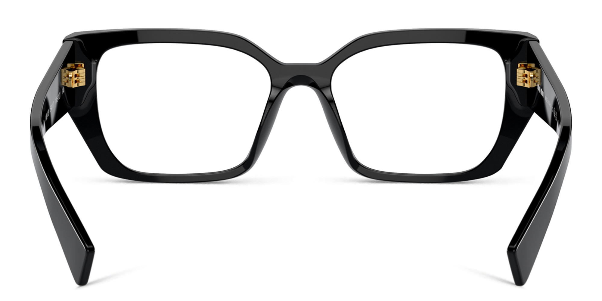 MIU MIU Rectangle Eyeglasses in Black – Product Photo 4