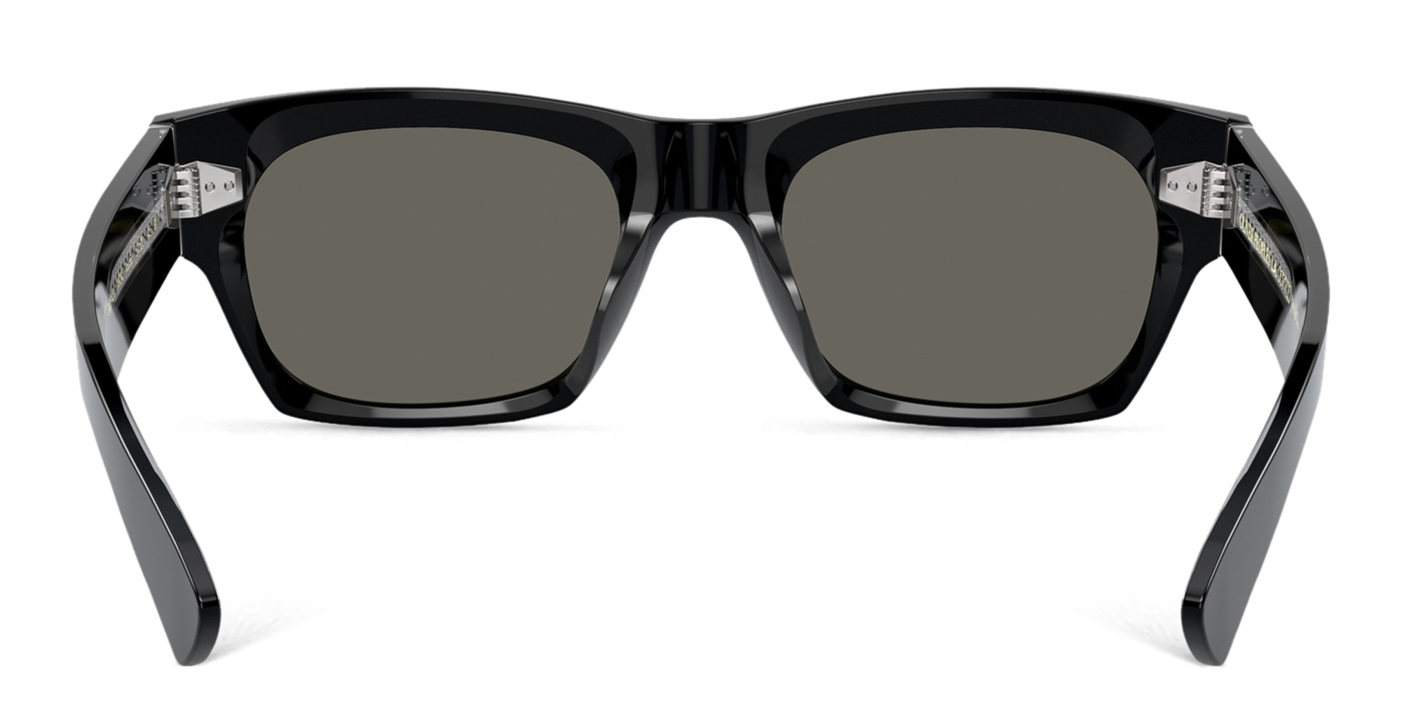 Shop OLIVER PEOPLES Rectangle Sunglasses in Black online.