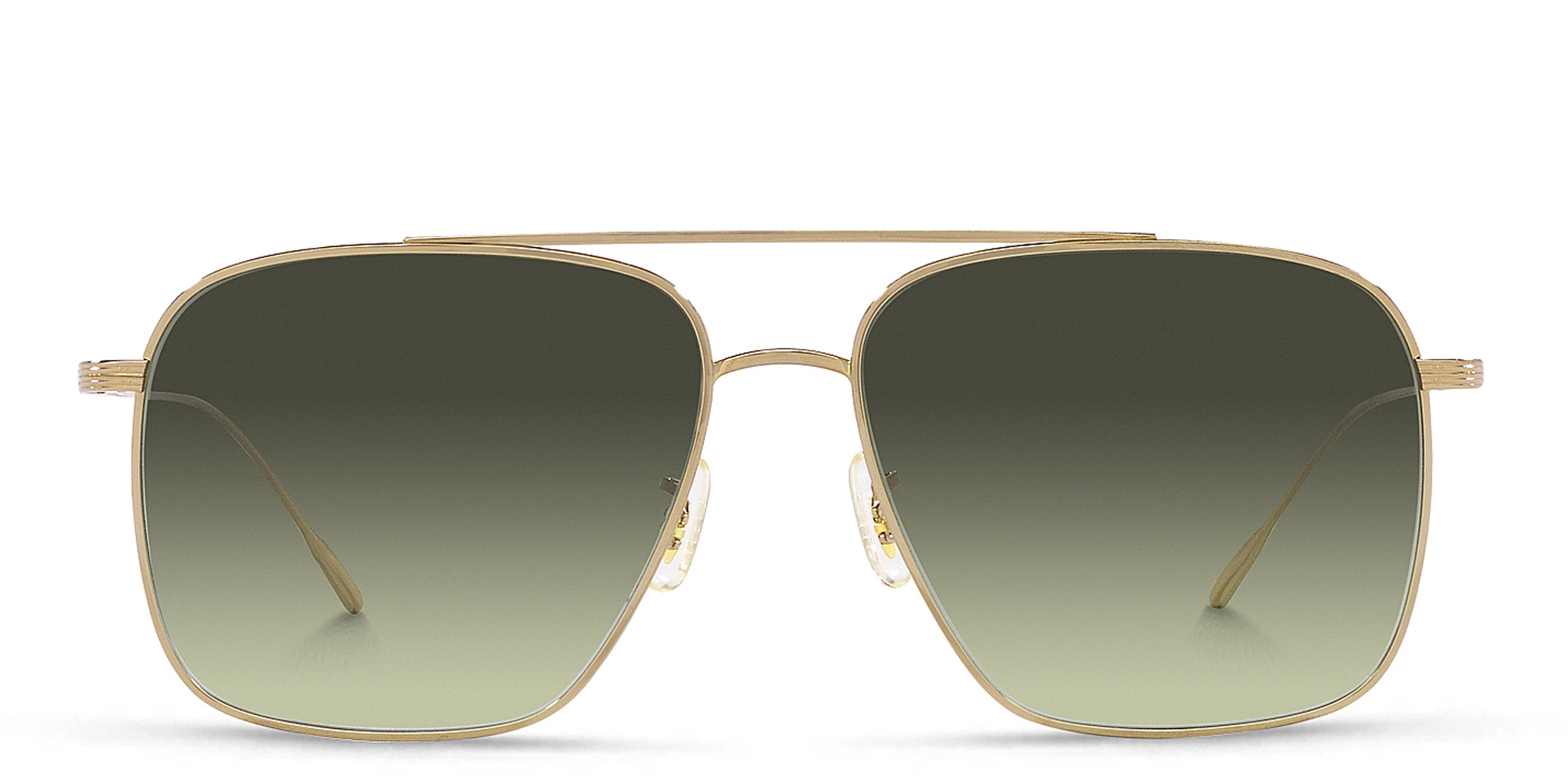 Shop OLIVER PEOPLES Unisex Pilot Sunglasses in Gold online.