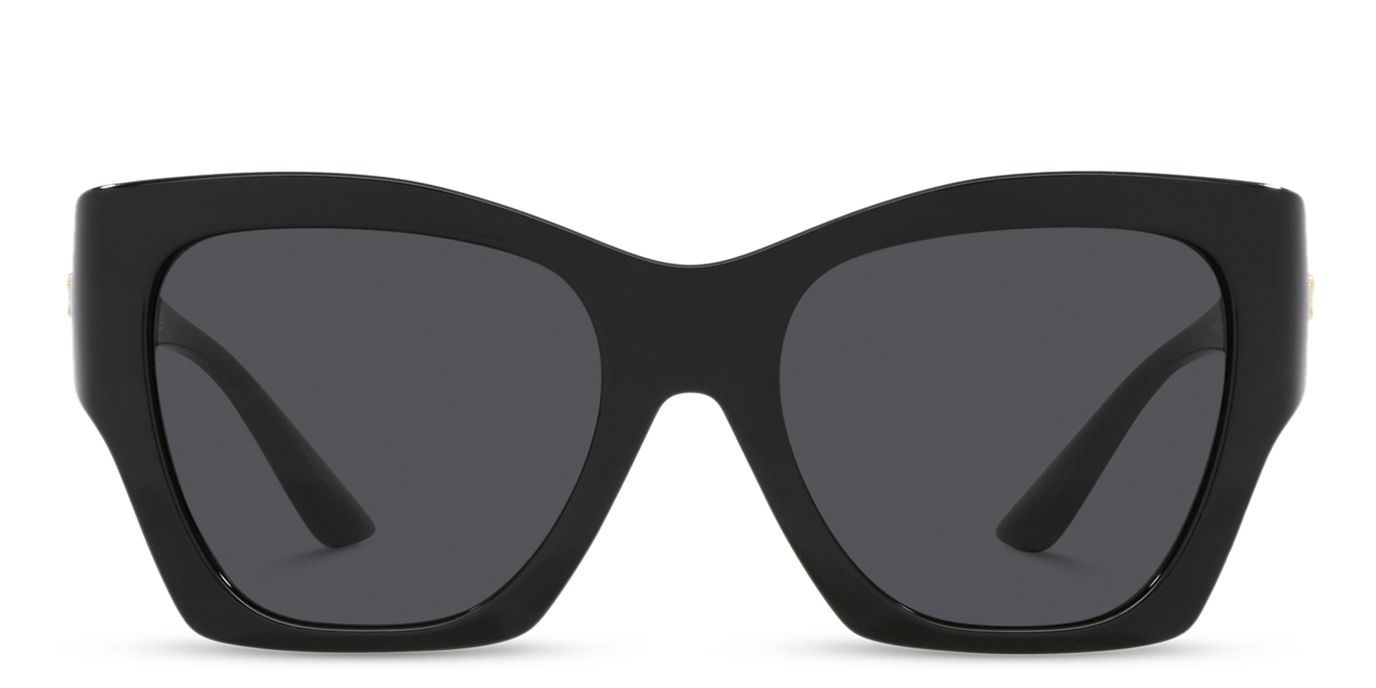 VERSACE Medusa Irregular Sunglasses in Black – Product Photo 1
