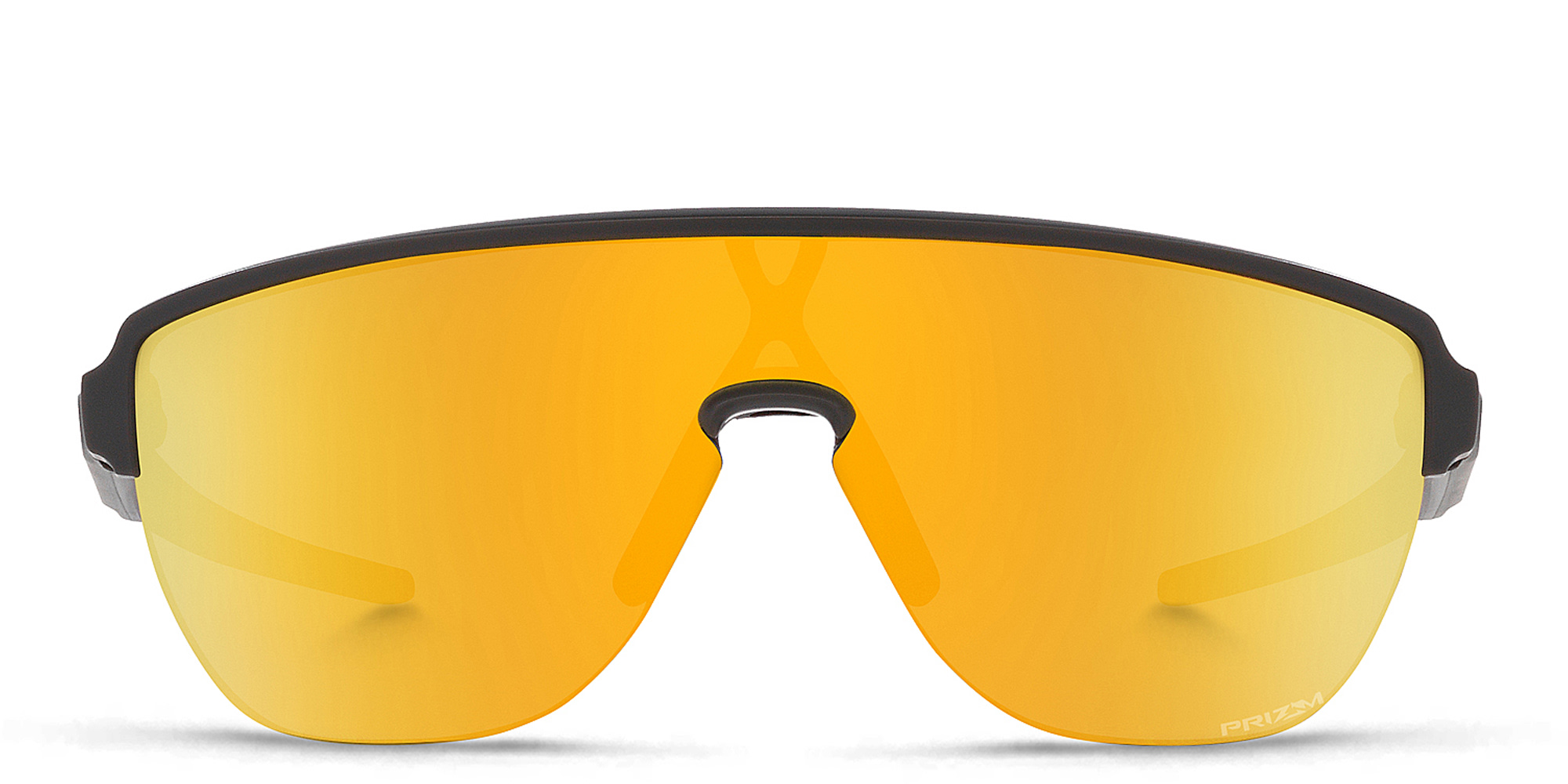 Shop Oakley Half-Rim Mask Sunglasses in Matte Carbon online.