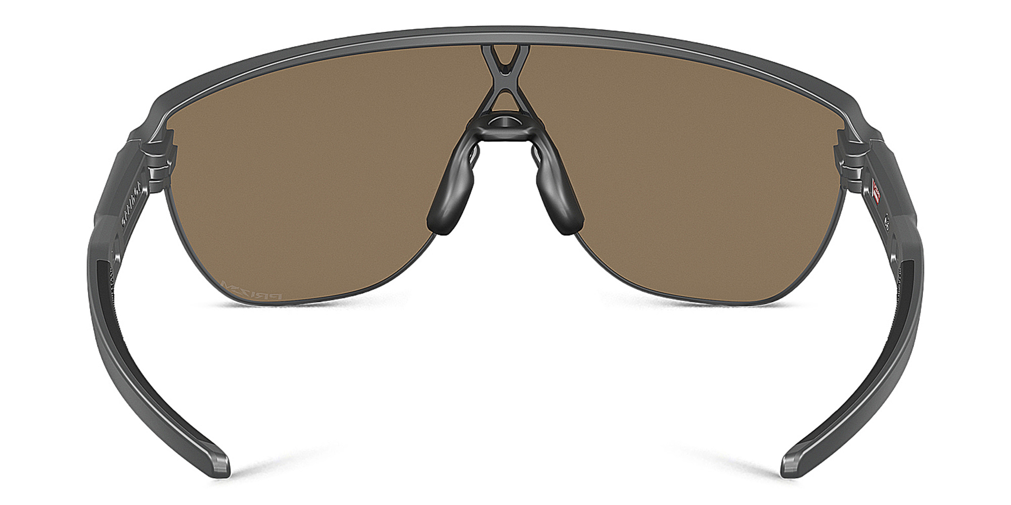 Shop Oakley Half-Rim Mask Sunglasses in Matte Carbon online.