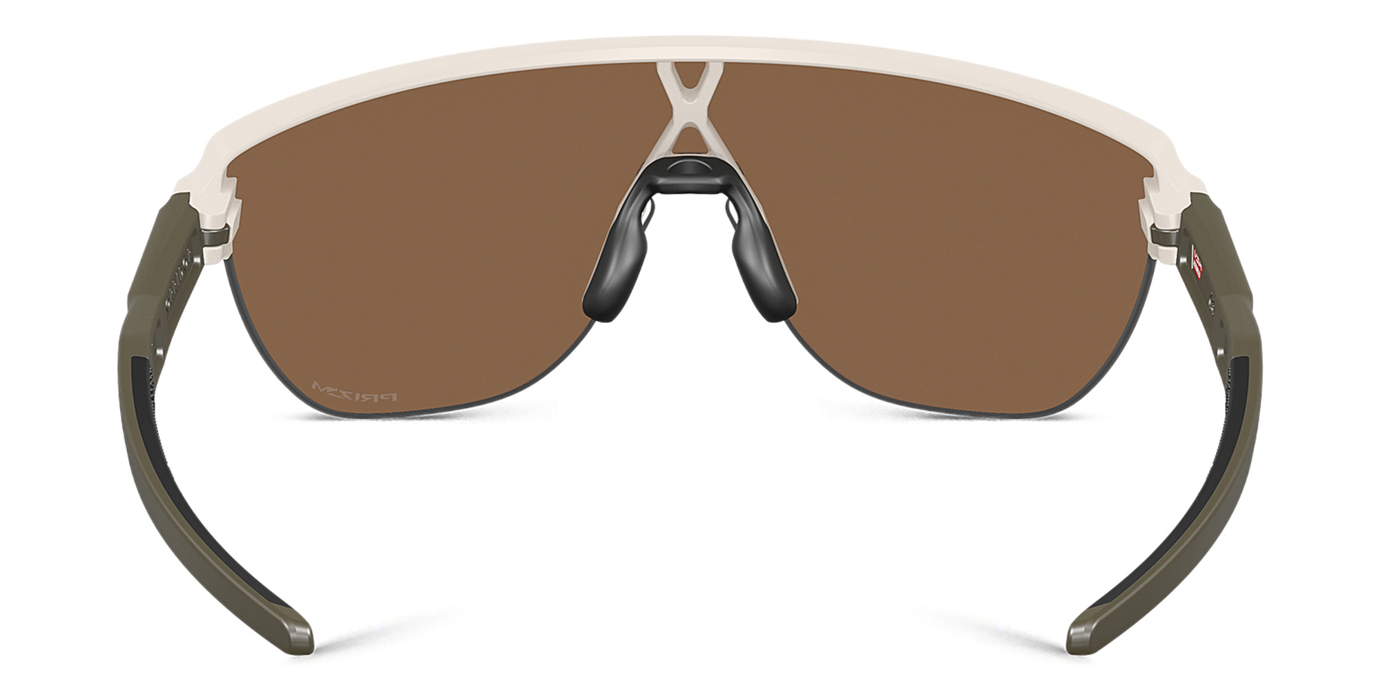 Shop Oakley Half-Rim Mask Sunglasses in Matte Warm Grey online.