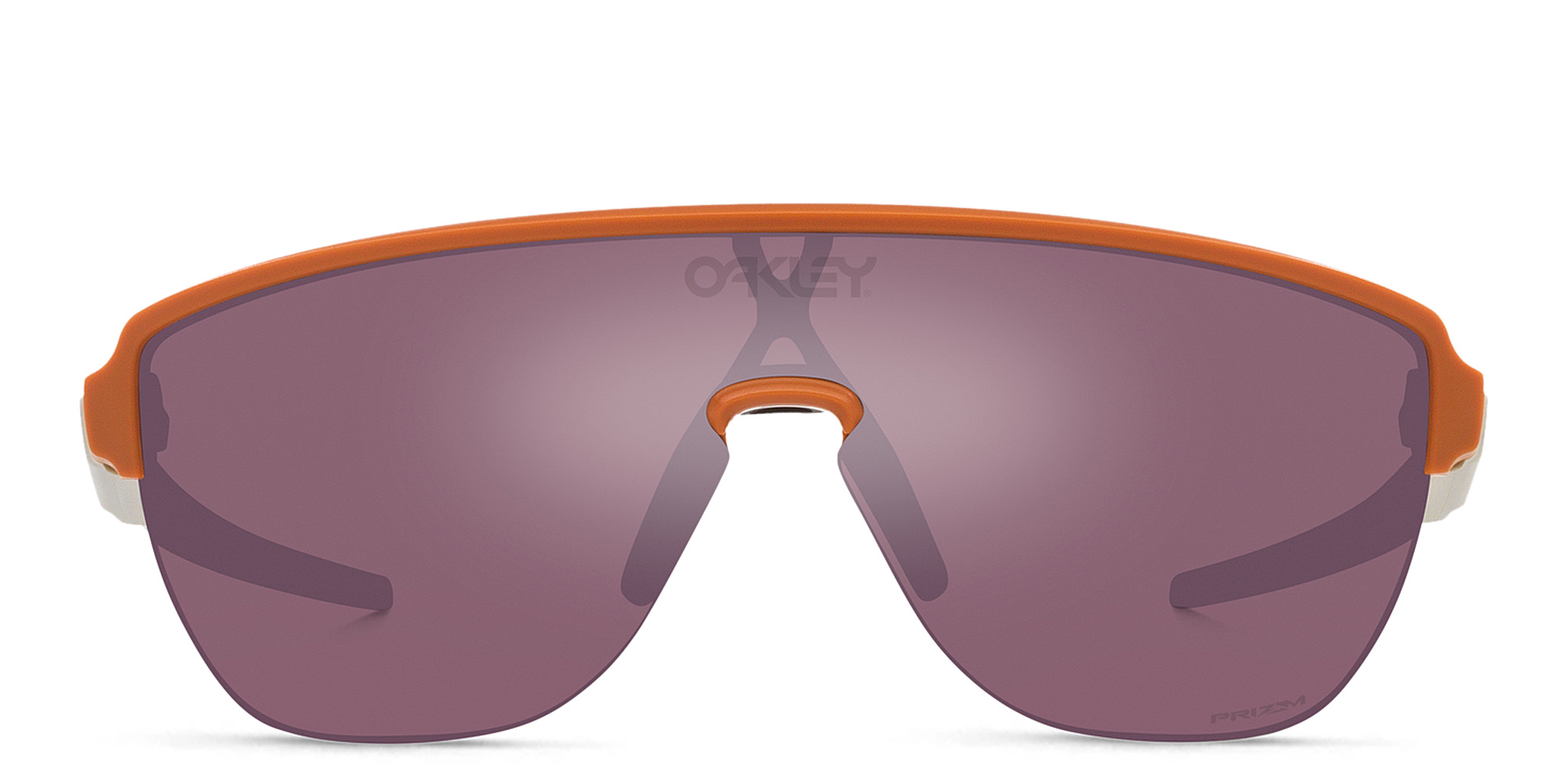 Oakley Corridor Half-Rim Mask Sunglasses in Matte Ginger – Product Photo 1