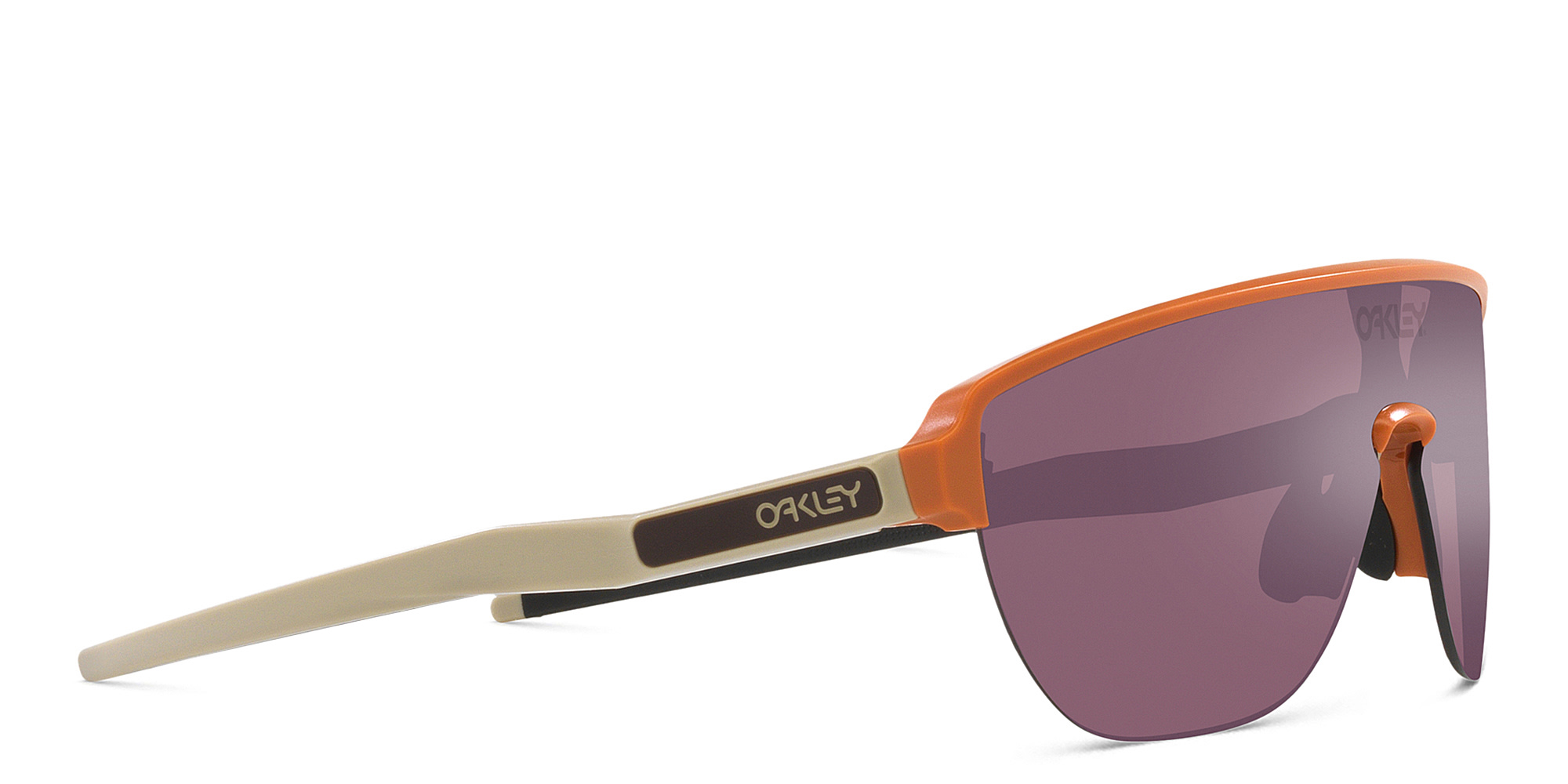 Oakley Corridor Half-Rim Mask Sunglasses in Matte Ginger – Product Photo 4