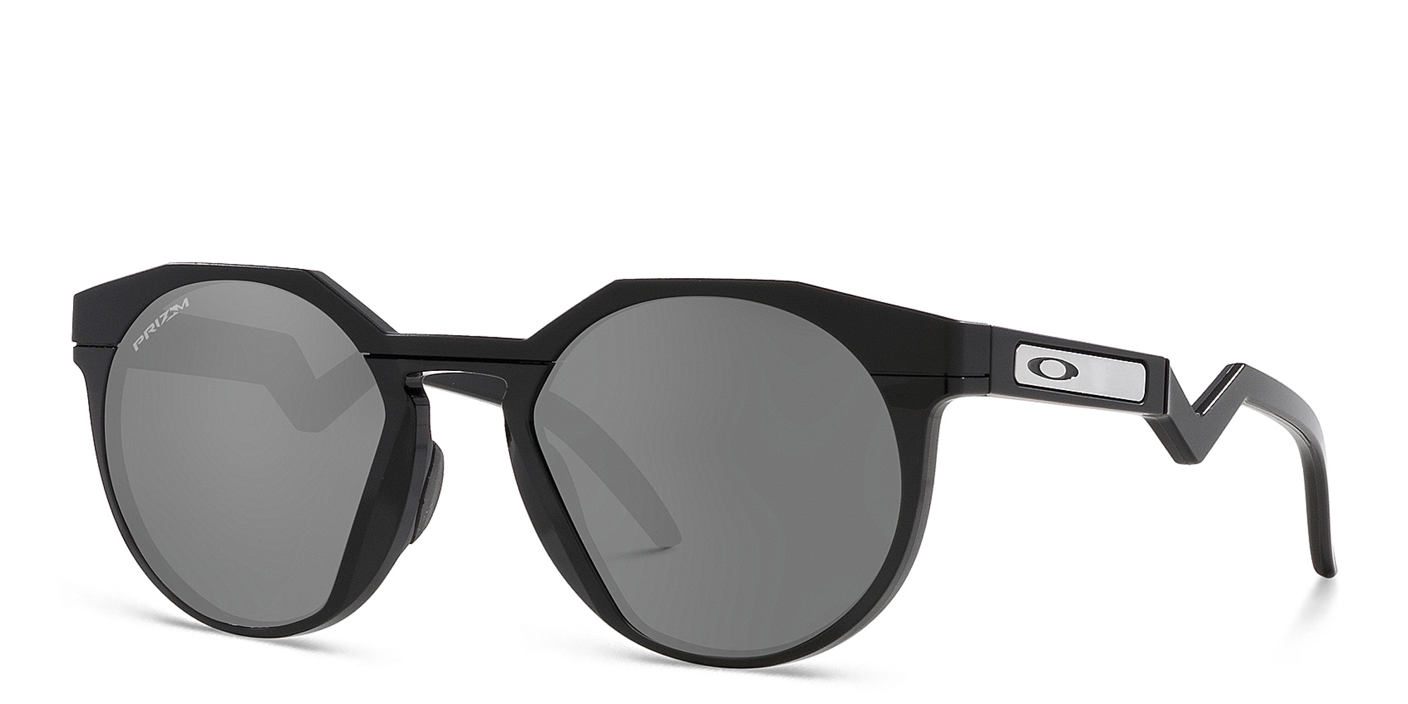 Shop Oakley HSTN Round Sunglasses in Matte Black online.