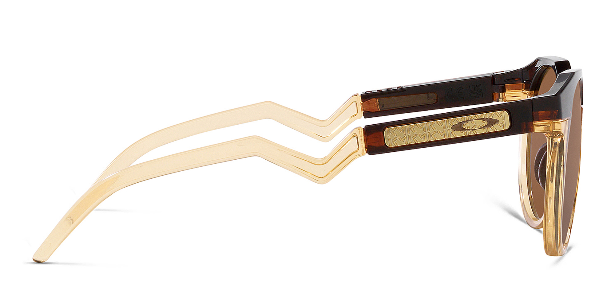 Shop Oakley HSTN Round Sunglasses in Brown online.