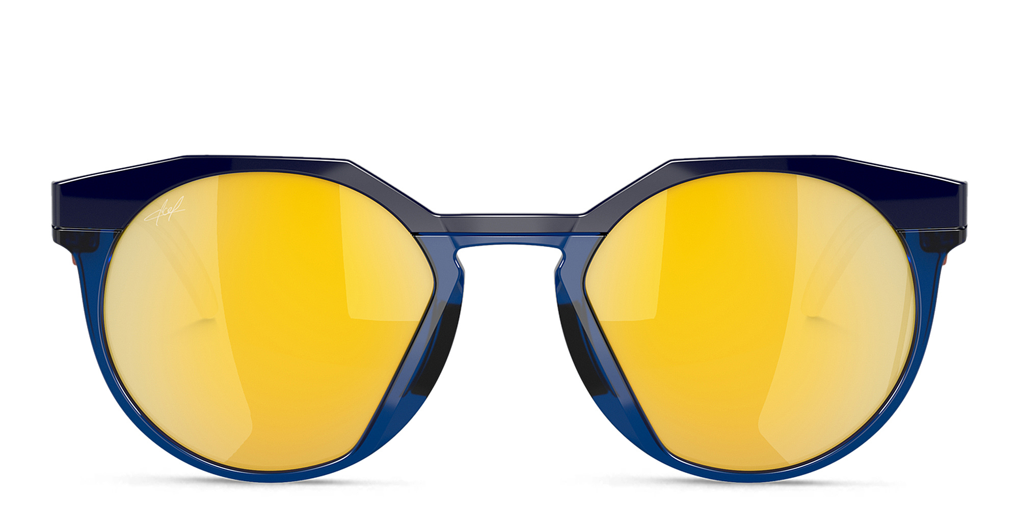 Oakley HSTN Round Sunglasses in Blue – Product Photo 1