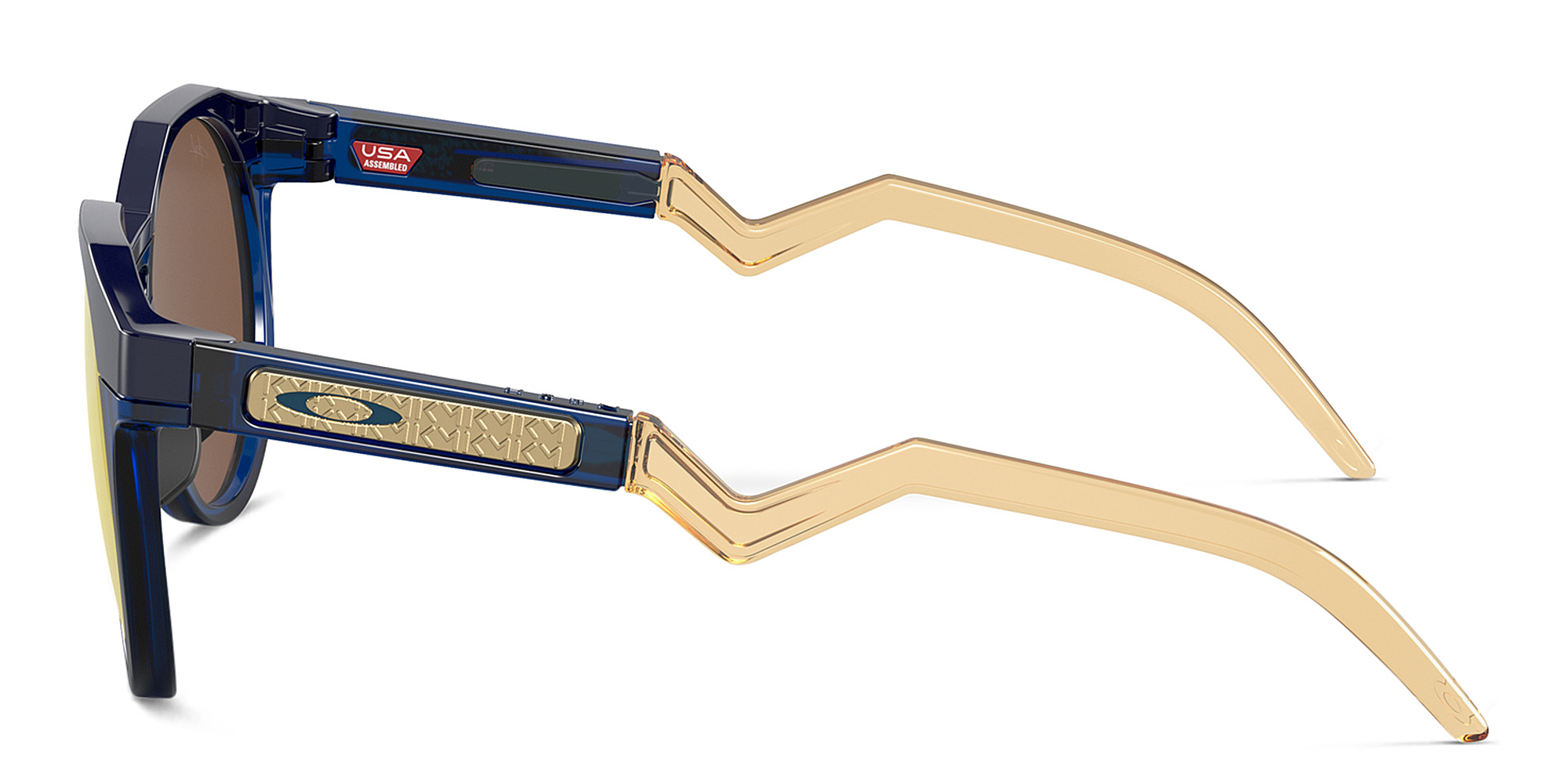 Oakley HSTN Round Sunglasses in Blue – Product Photo 3