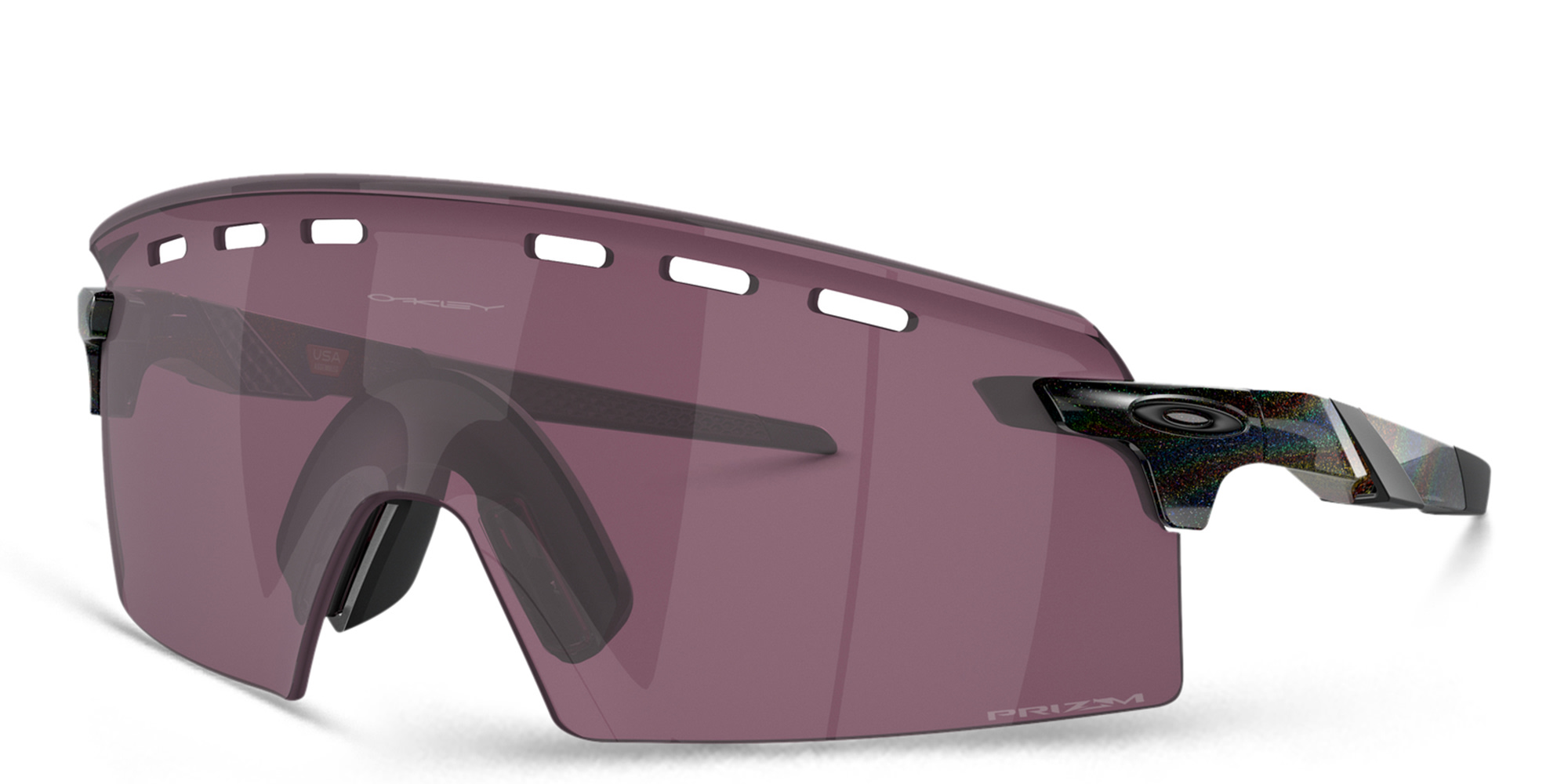 Shop Oakley Rimless Mask Sunglasses in Dark Galaxy online.