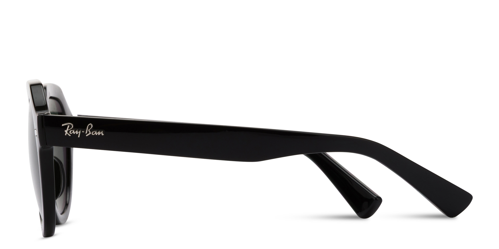 Shop Ray-Ban Gina Unisex Square Sunglasses in Black online.