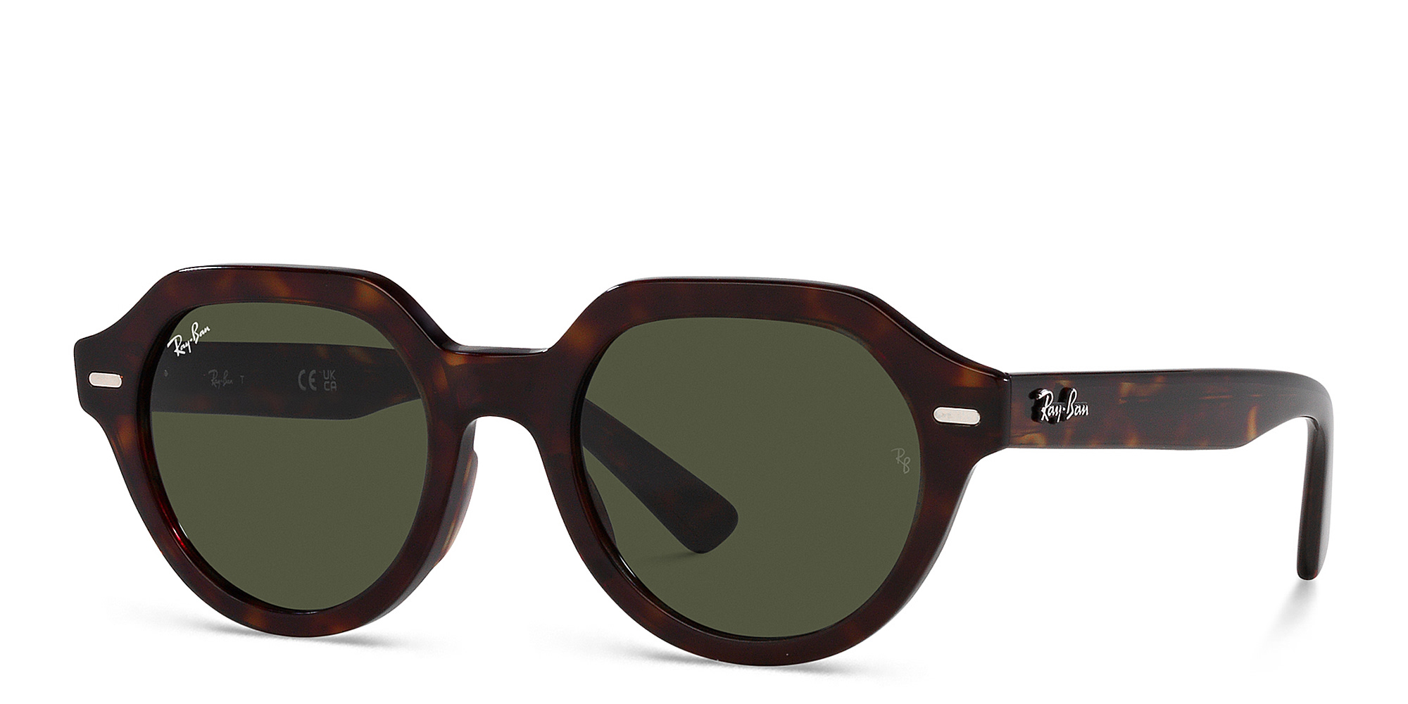 Shop Ray-Ban Unisex Square Sunglasses in Havana online.