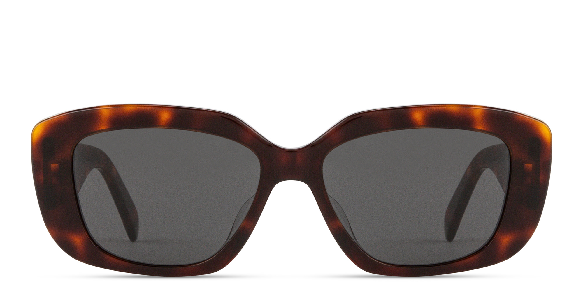 Shop CELINE Triomphe Geometric Sunglasses in Havana online.
