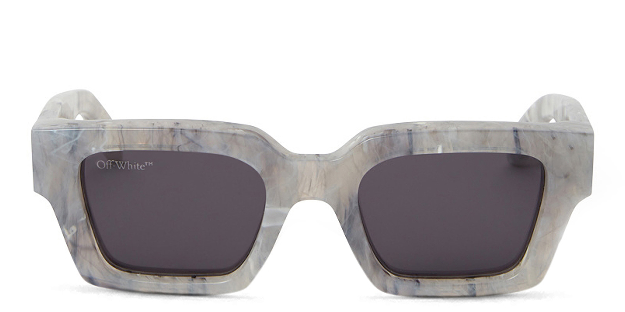 OFF WHITE Unisex Square Sunglasses in Grey – Product Photo 1