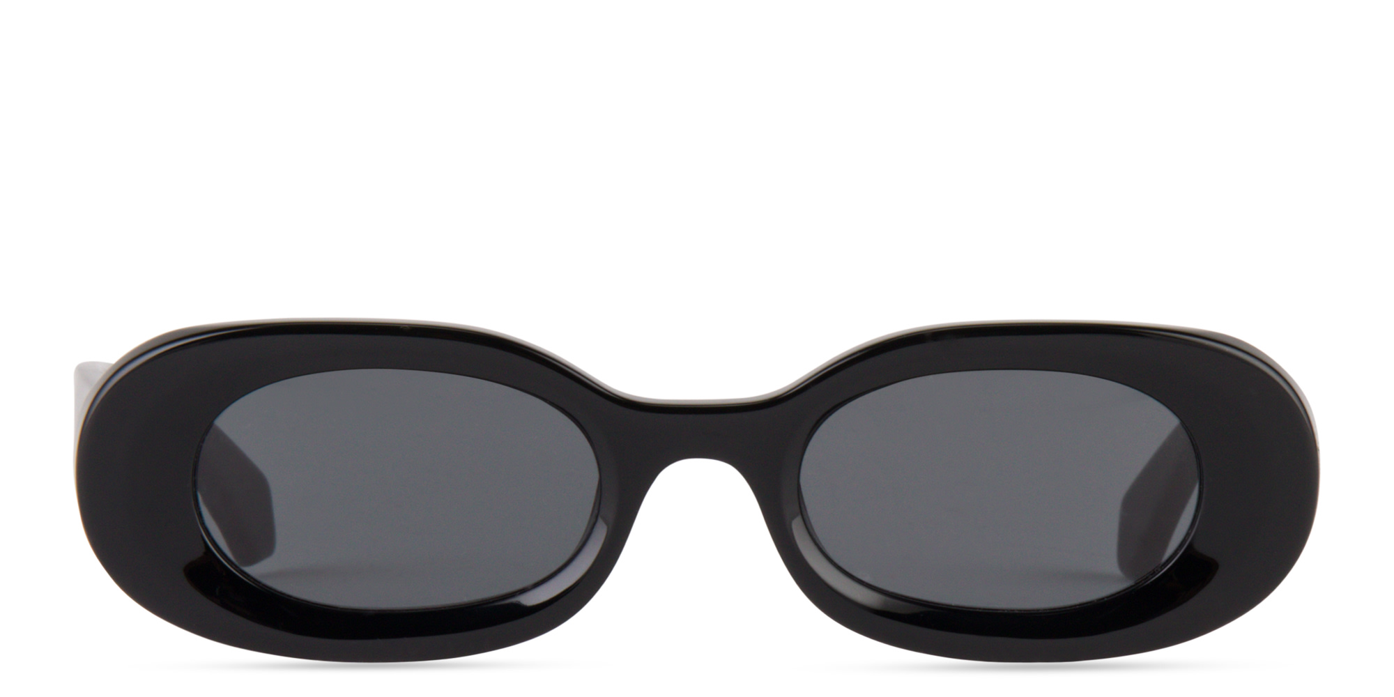 OFF WHITE Amalfi Unisex Oval Sunglasses in Black – Product Photo 1