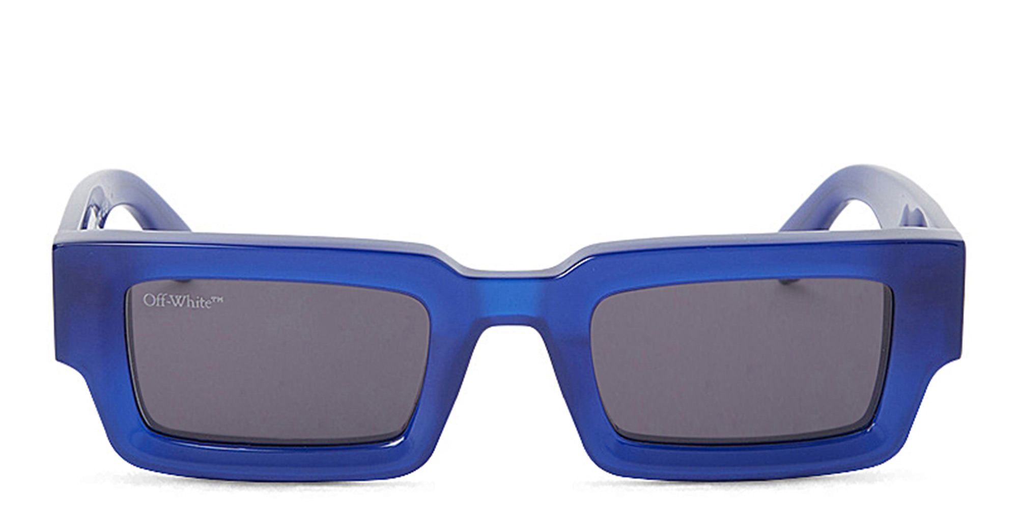 Shop OFF WHITE Lecce Unisex Square Sunglasses in Blue online.