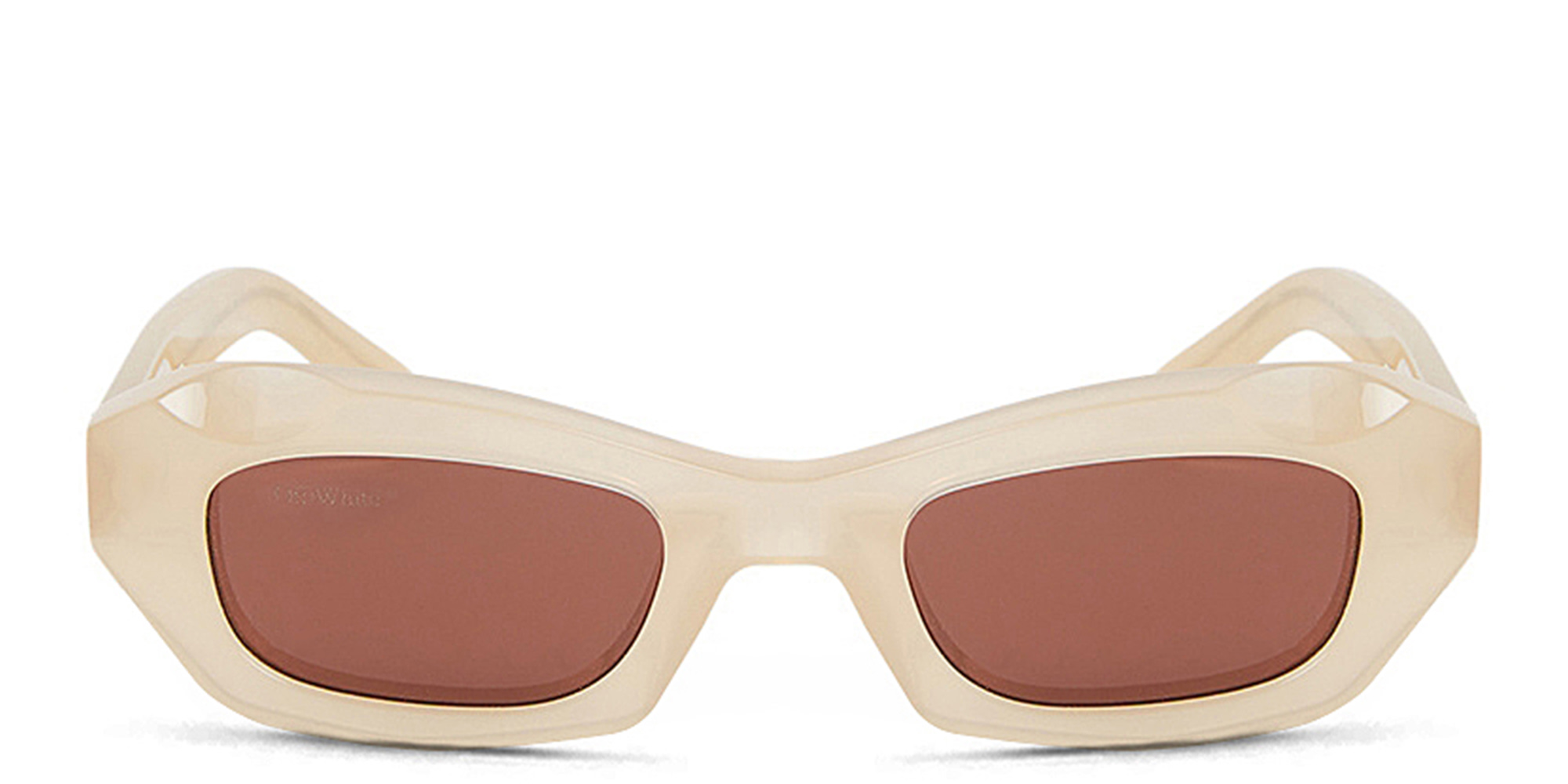 OFF WHITE Unisex Cat-Eye Sunglasses in Beige – Product Photo 1