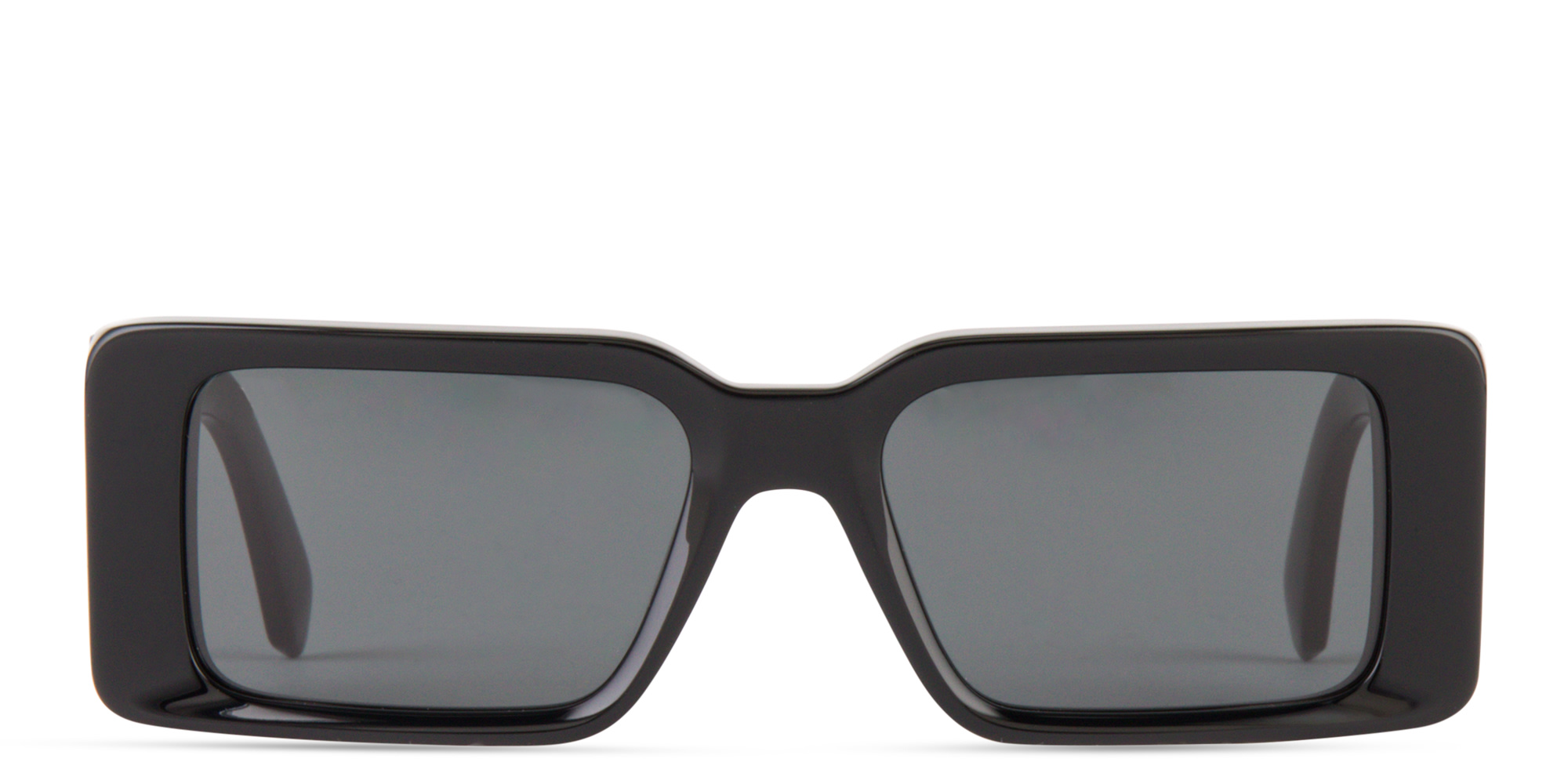 OFF WHITE Milano Unisex Rectangle Sunglasses in Black – Product Photo 1