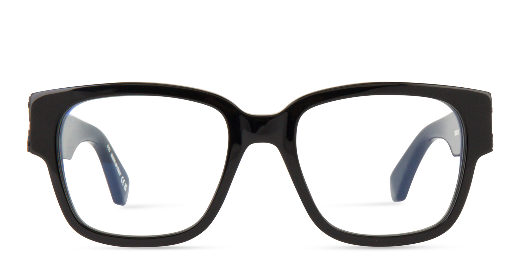OFF WHITE Style 47 Unisex Square Eyeglasses in Black – Product Photo 1