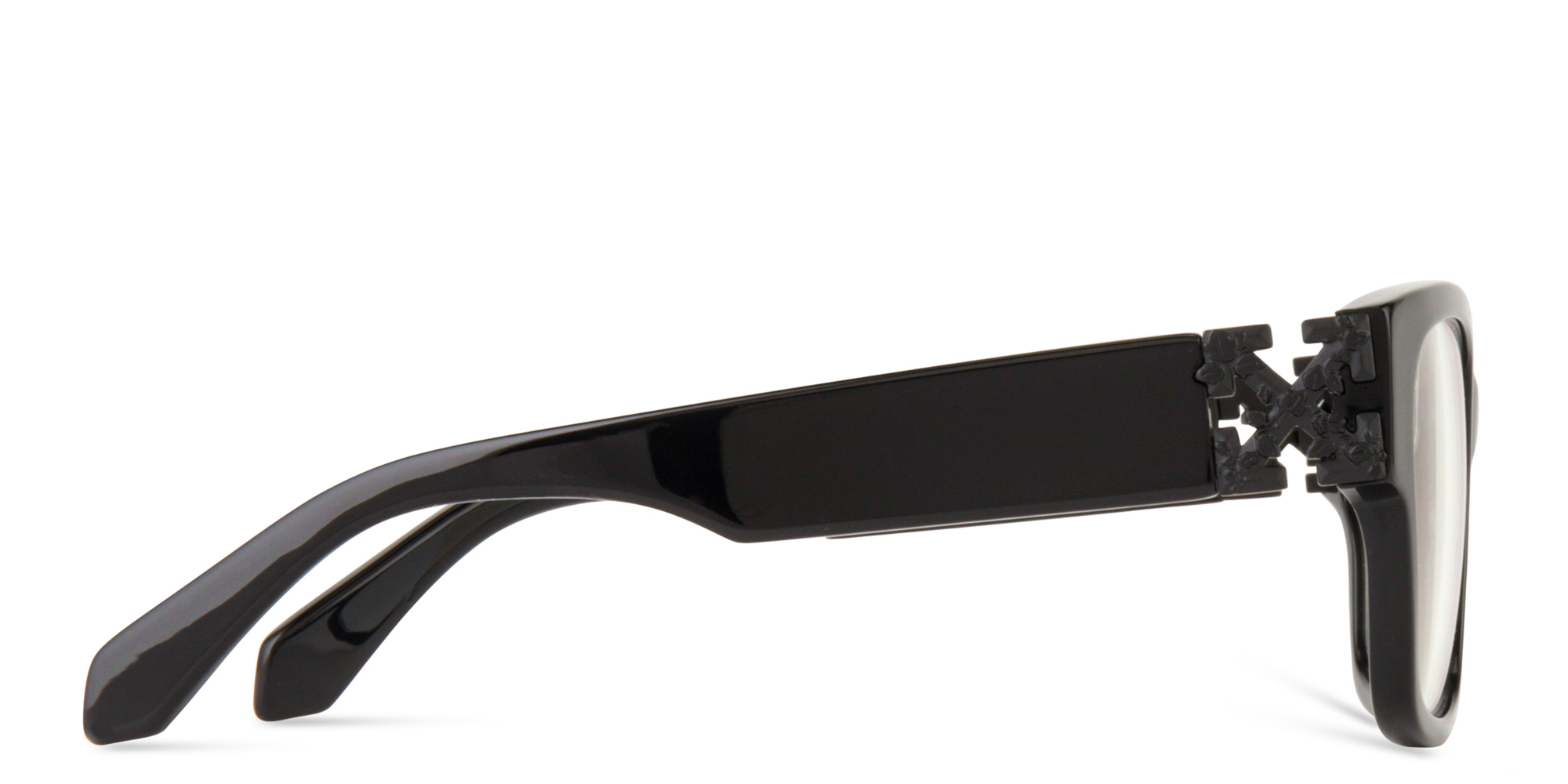 OFF WHITE Style 47 Unisex Square Eyeglasses in Black – Product Photo 3