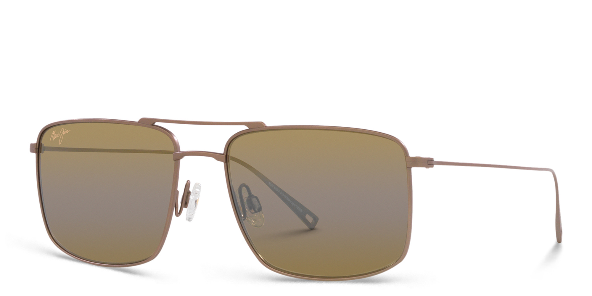 Shop Maui Jim Aeko Square Sunglasses in Brown online.