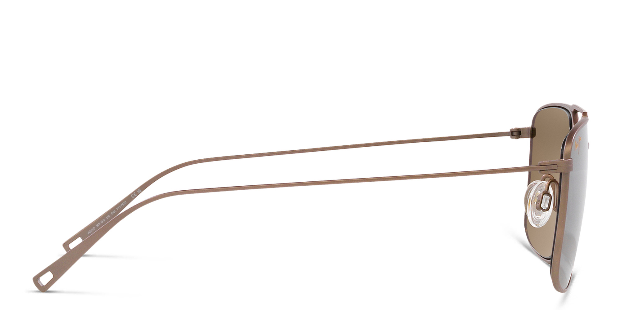 Shop Maui Jim Aeko Square Sunglasses in Brown online.