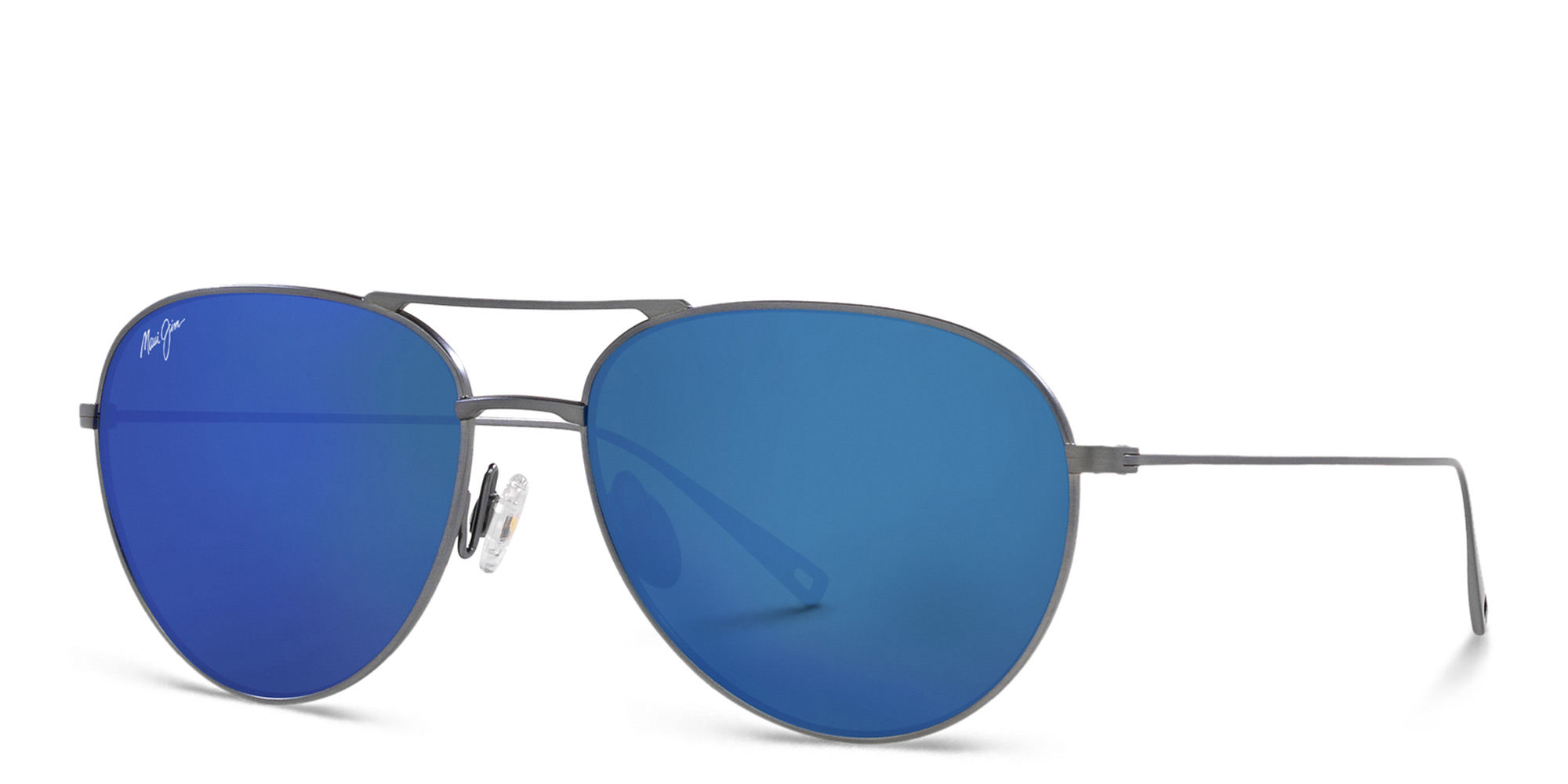 Maui Jim Unisex Aviator Sunglasses in Grey – Product Photo 2