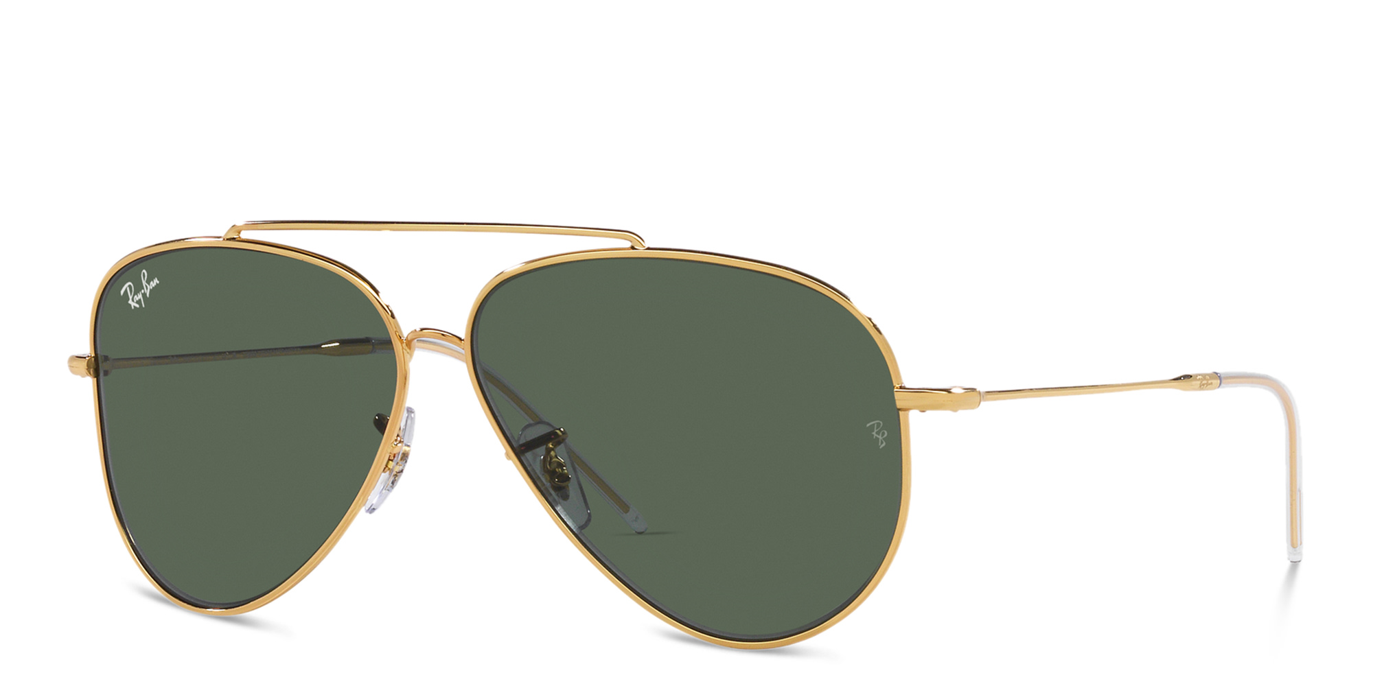Ray-Ban Reverse Unisex Pilot Sunglasses in Gold – Product Photo 2