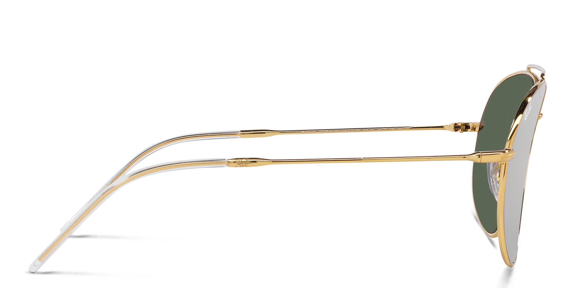 Ray-Ban Reverse Unisex Pilot Sunglasses in Gold – Product Photo 3