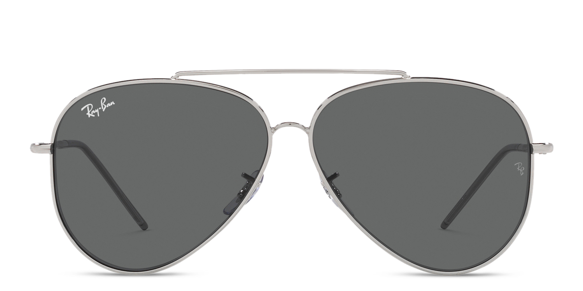Shop Ray-Ban Reverse Unisex Pilot Sunglasses in Silver online.