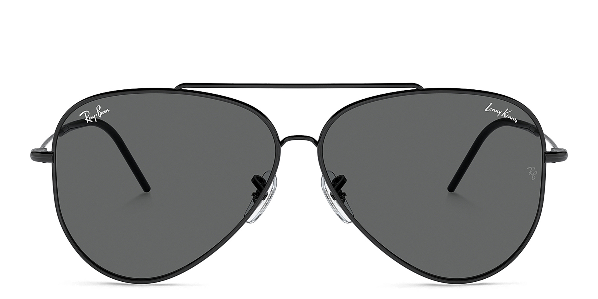 نظارات شمسية بايلوت ريفيرس للجنسين من راي بان بلون أسود - صورة المنتج 1