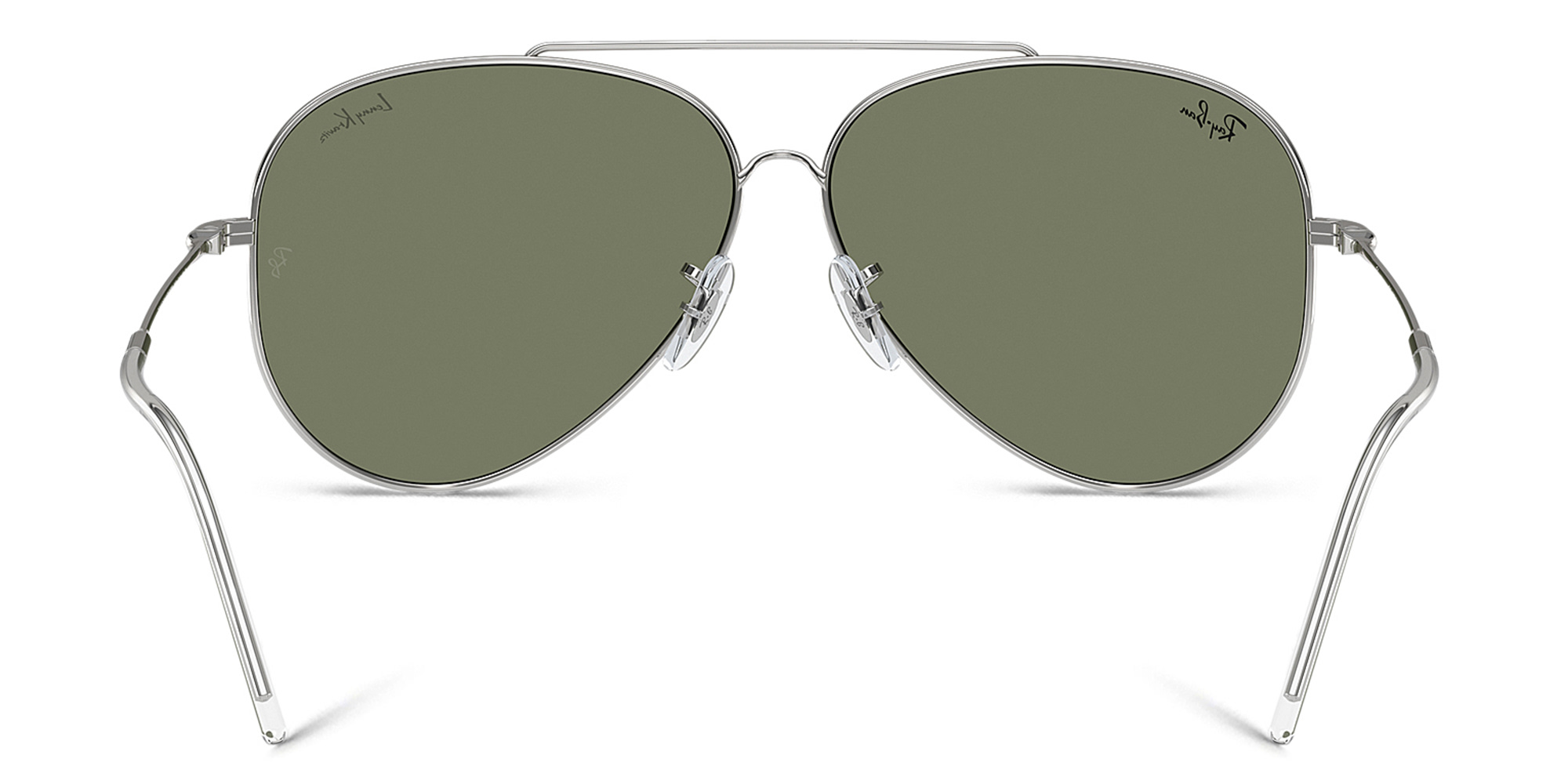 Ray-Ban Reverse Unisex Pilot Sunglasses in Silver – Product Photo 4