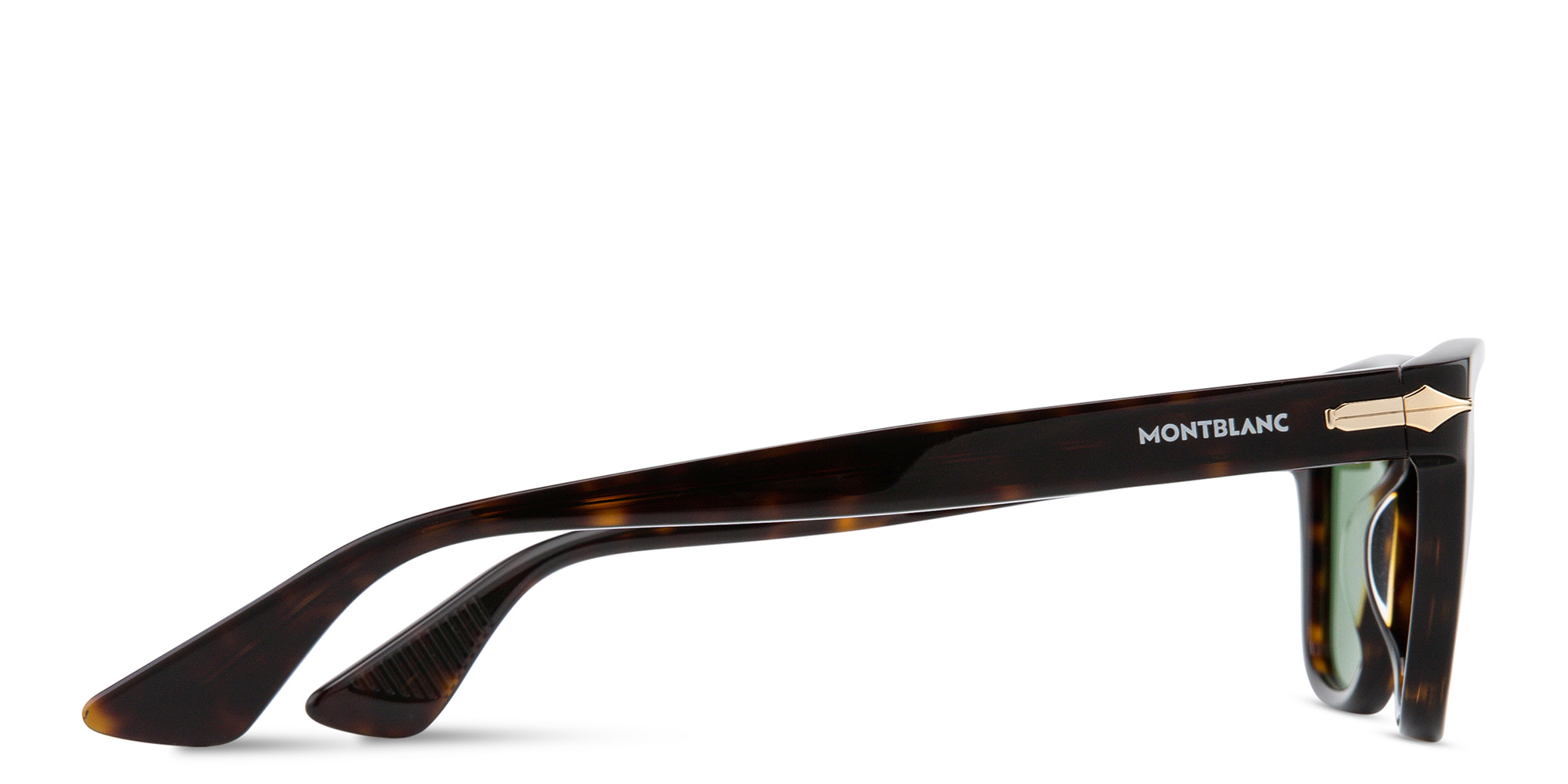Shop MONTBLANC Square Sunglasses in Havana online.