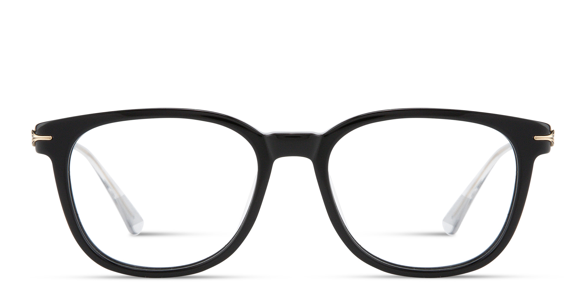 MONTBLANC Square Eyeglasses in Black – Product Photo 1