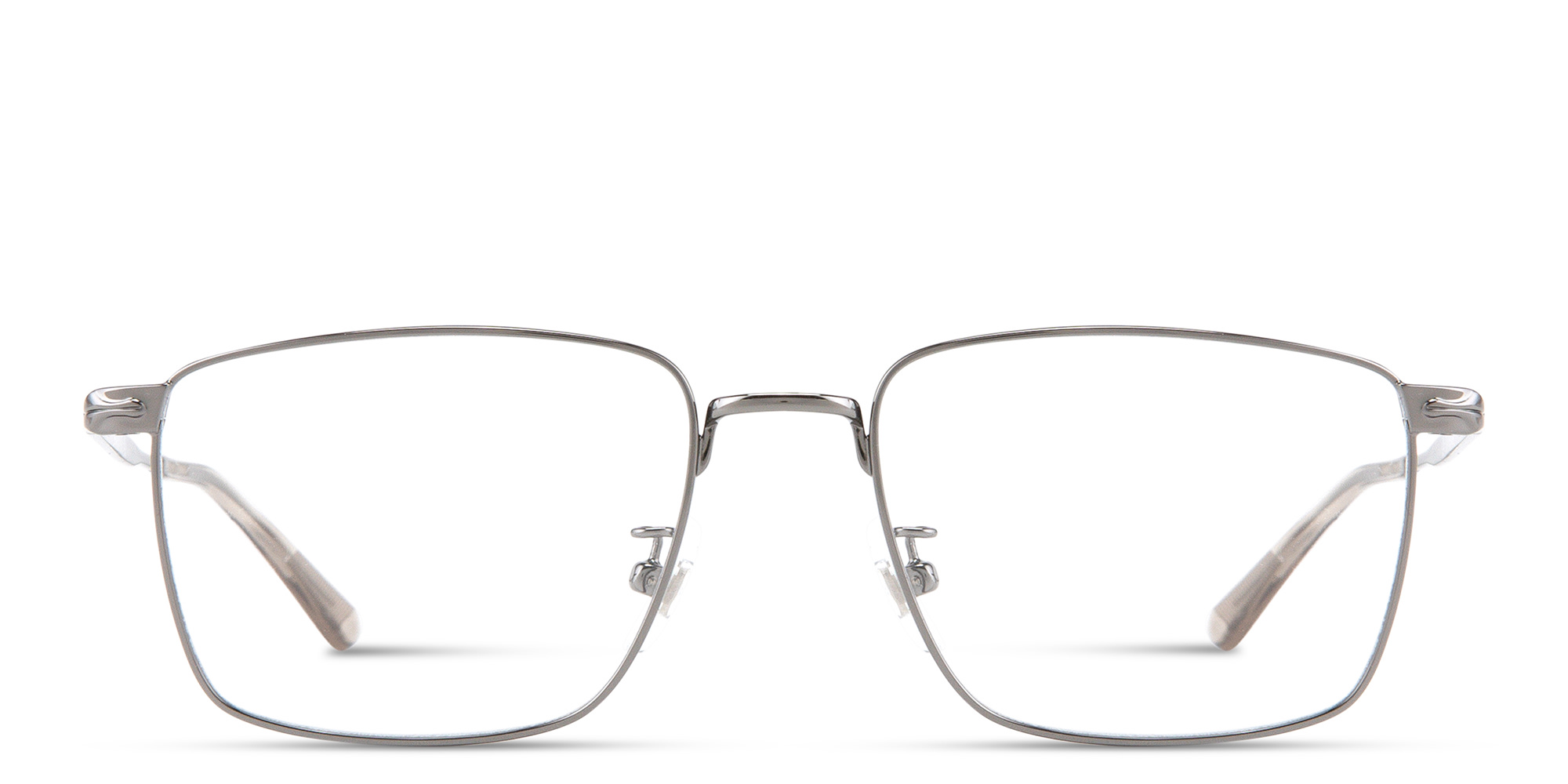 MONTBLANC Square Eyeglasses in Ruthenium – Product Photo 1