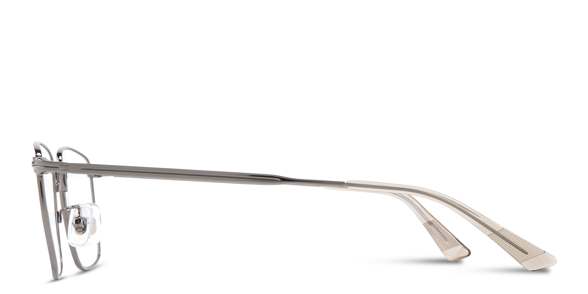 MONTBLANC Square Eyeglasses in Ruthenium – Product Photo 4