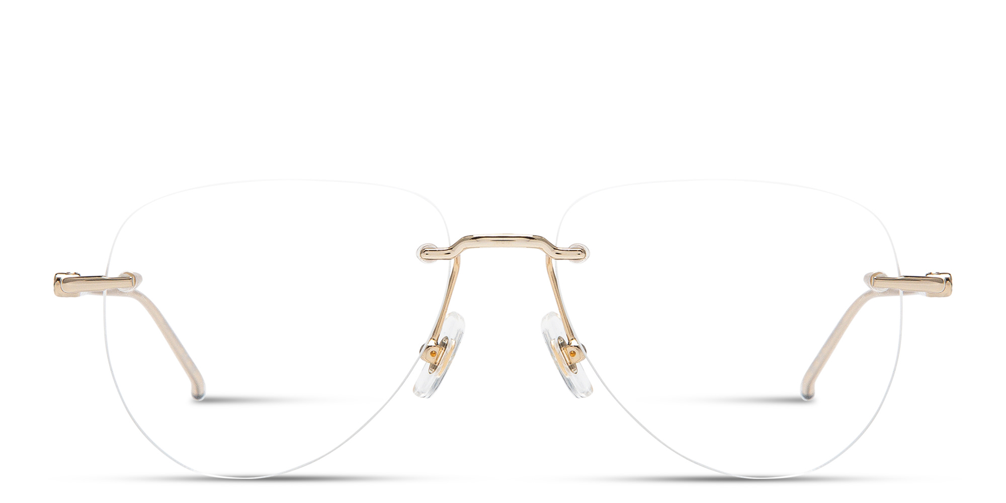 MONTBLANC Rimless Pilot Eyeglasses in Gold – Product Photo 1