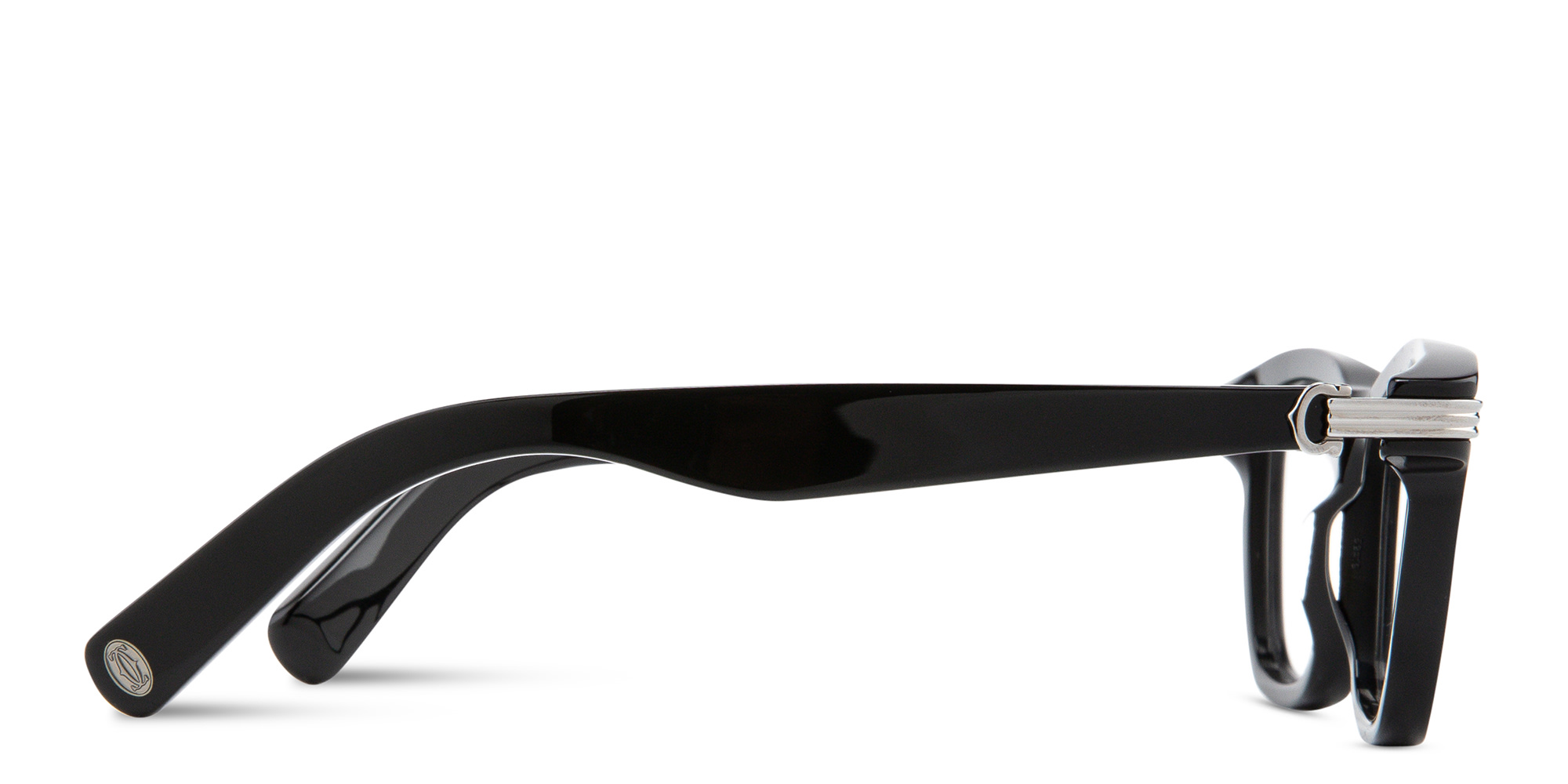 Shop Cartier Première de Cartier Square Eyeglasses in Black online.