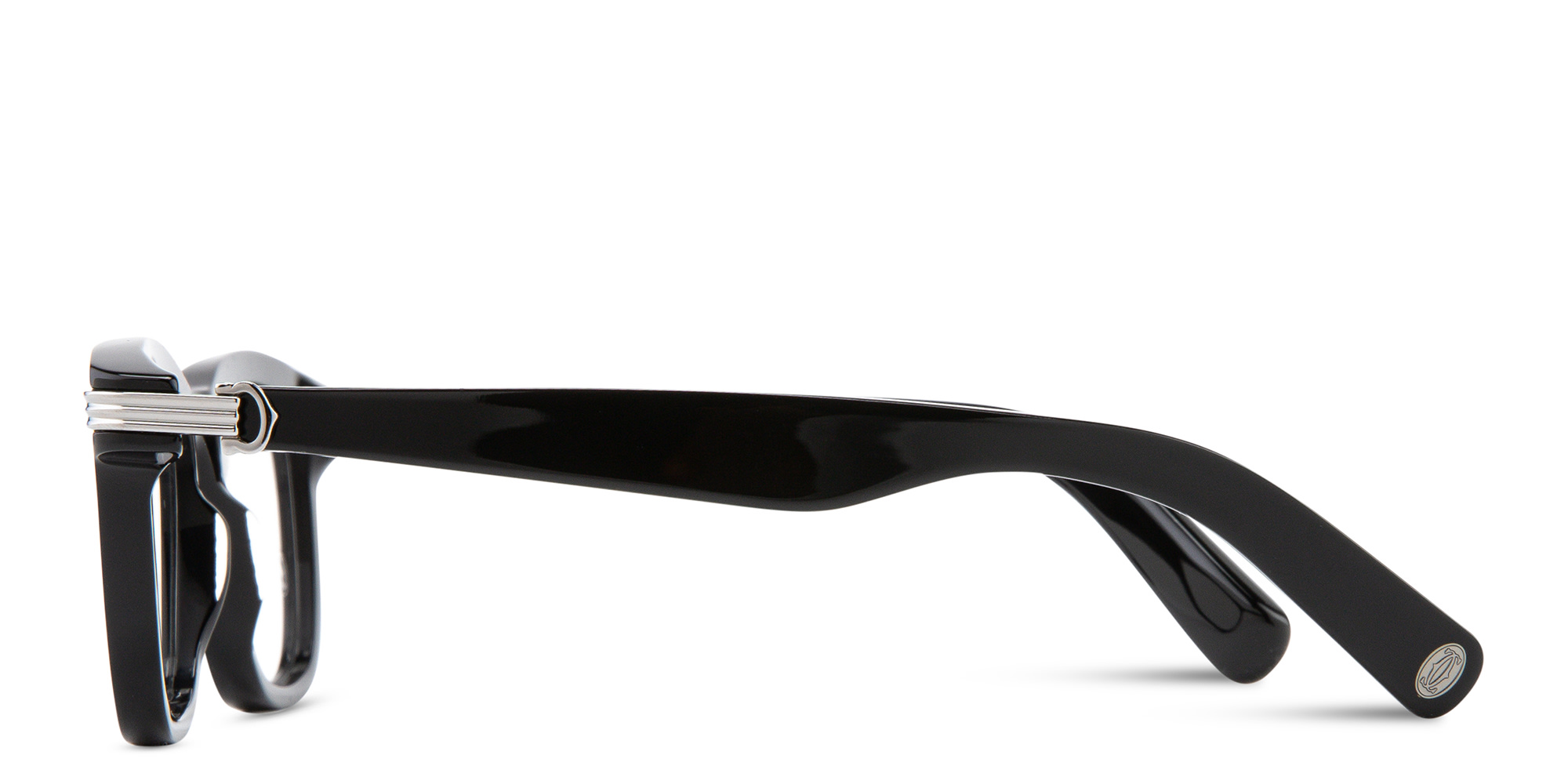Shop Cartier Première de Cartier Square Eyeglasses in Black online.