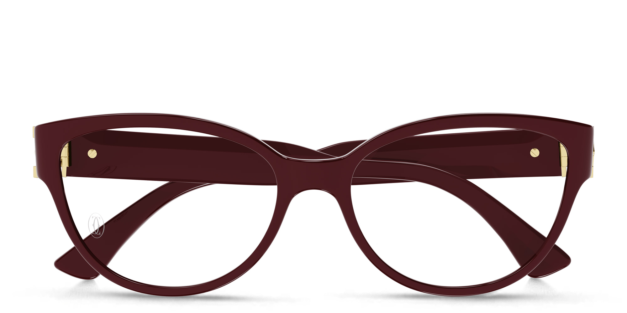 Cartier Double 'C'de Cartier Cat-Eye Eyeglasses in Red – Product Photo 1