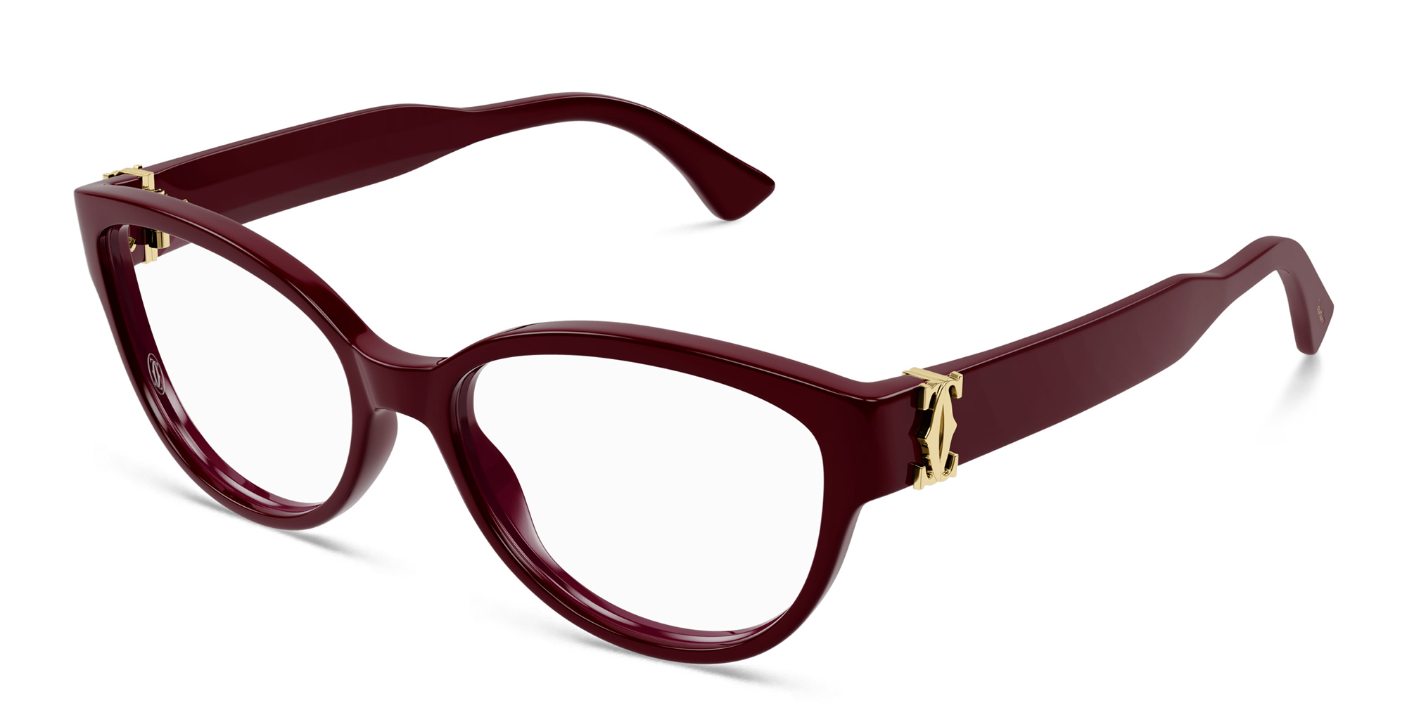 Cartier Double 'C'de Cartier Cat-Eye Eyeglasses in Red – Product Photo 2